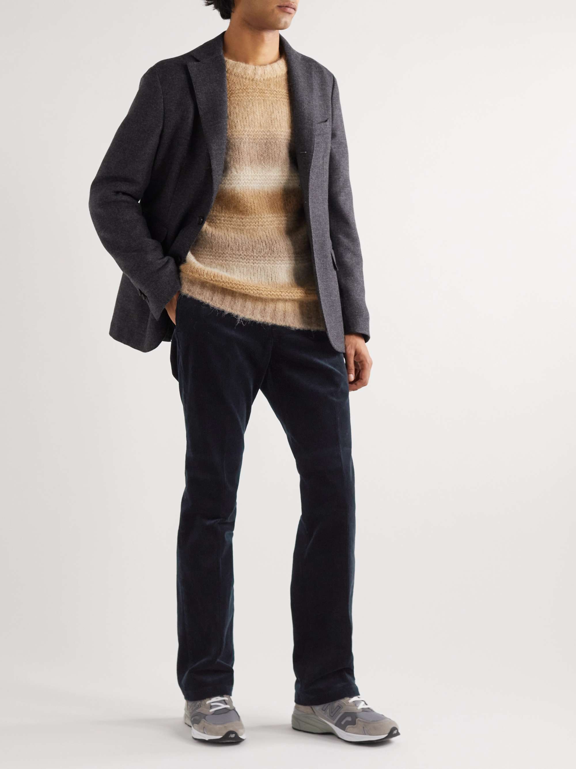 ASPESI Straight-Leg Cotton-Corduroy Trousers