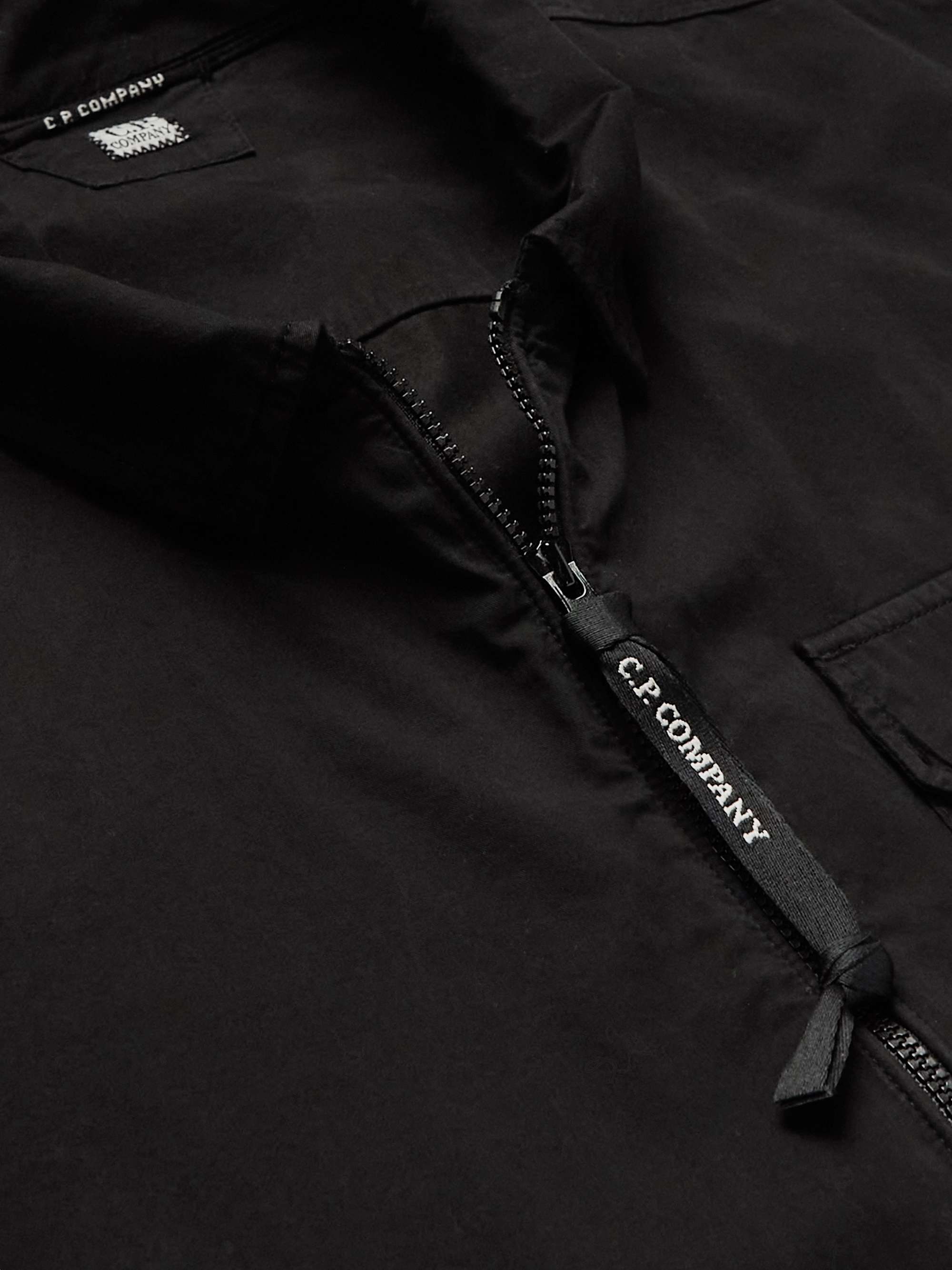 C.P. COMPANY Logo-Appliquéd Cotton-Gabardine Jacket