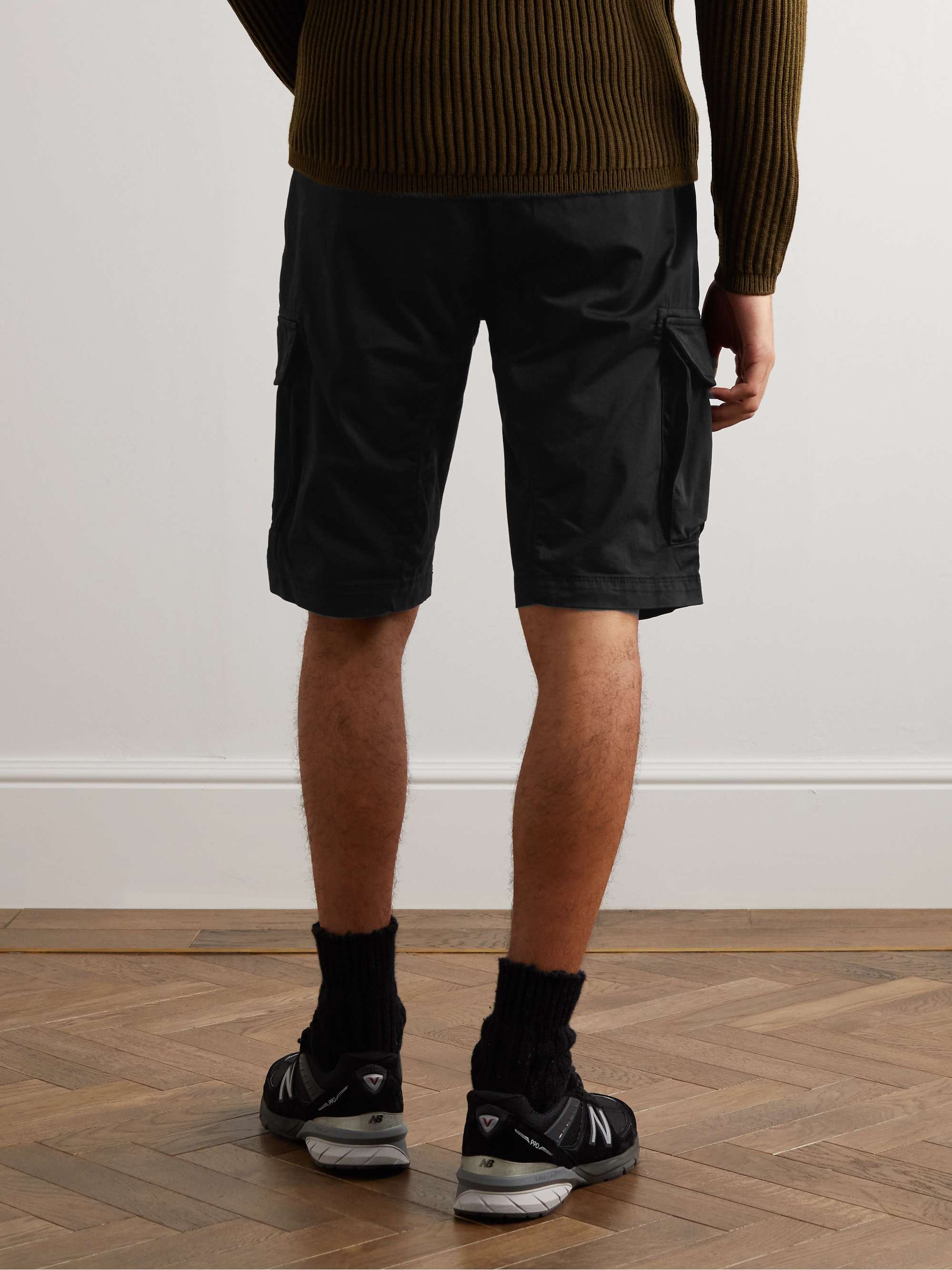 C.P. COMPANY Straight-Leg Cotton-Blend Cargo Shorts