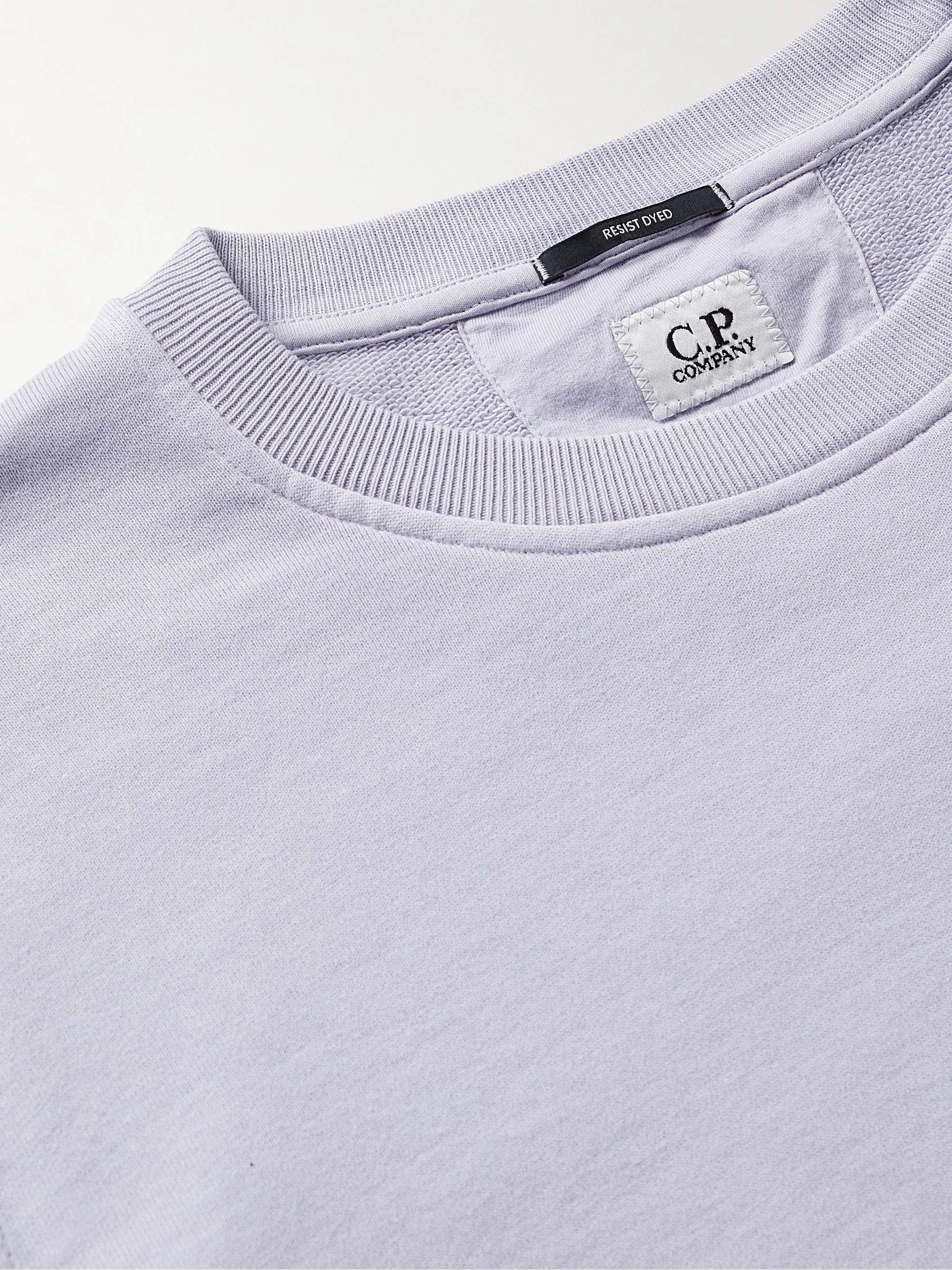C.P. COMPANY Logo-Appliquéd Cotton-Jersey Sweatshirt