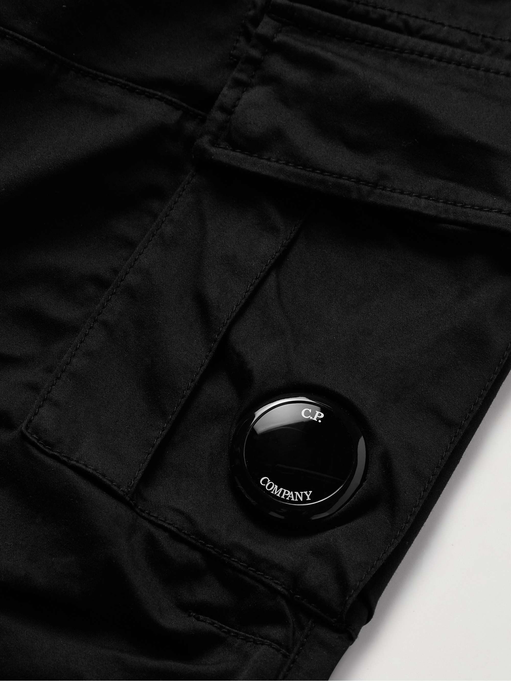 C.P. COMPANY Slim-Fit Logo-Appliquéd Cotton-Blend Cargo Trousers