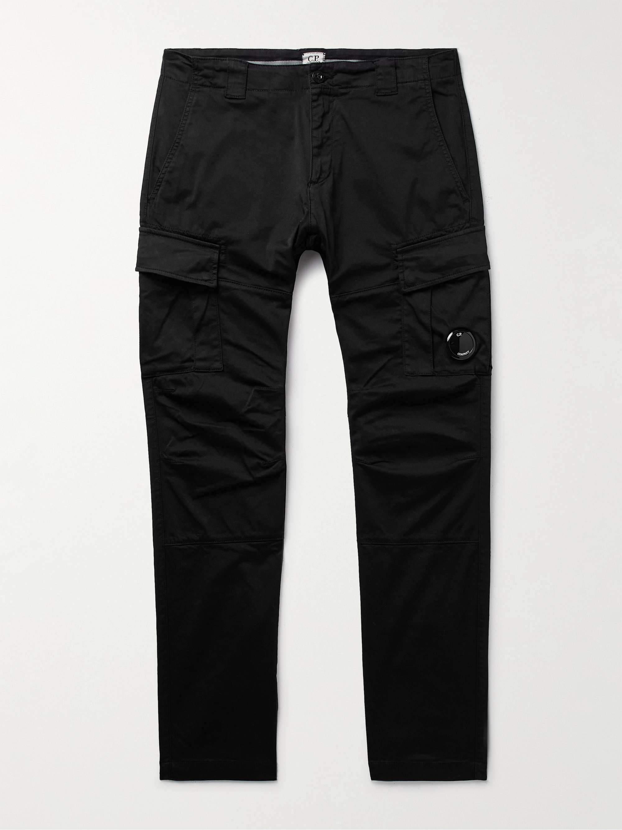 C.P. COMPANY Slim-Fit Logo-Appliquéd Cotton-Blend Cargo Trousers