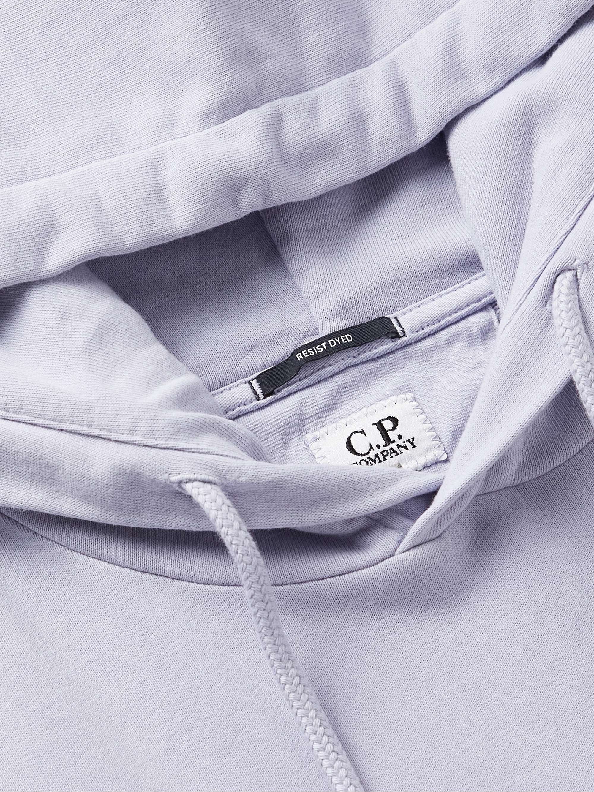 C.P. COMPANY Logo-Appliquéd Cotton-Jersey Hoodie
