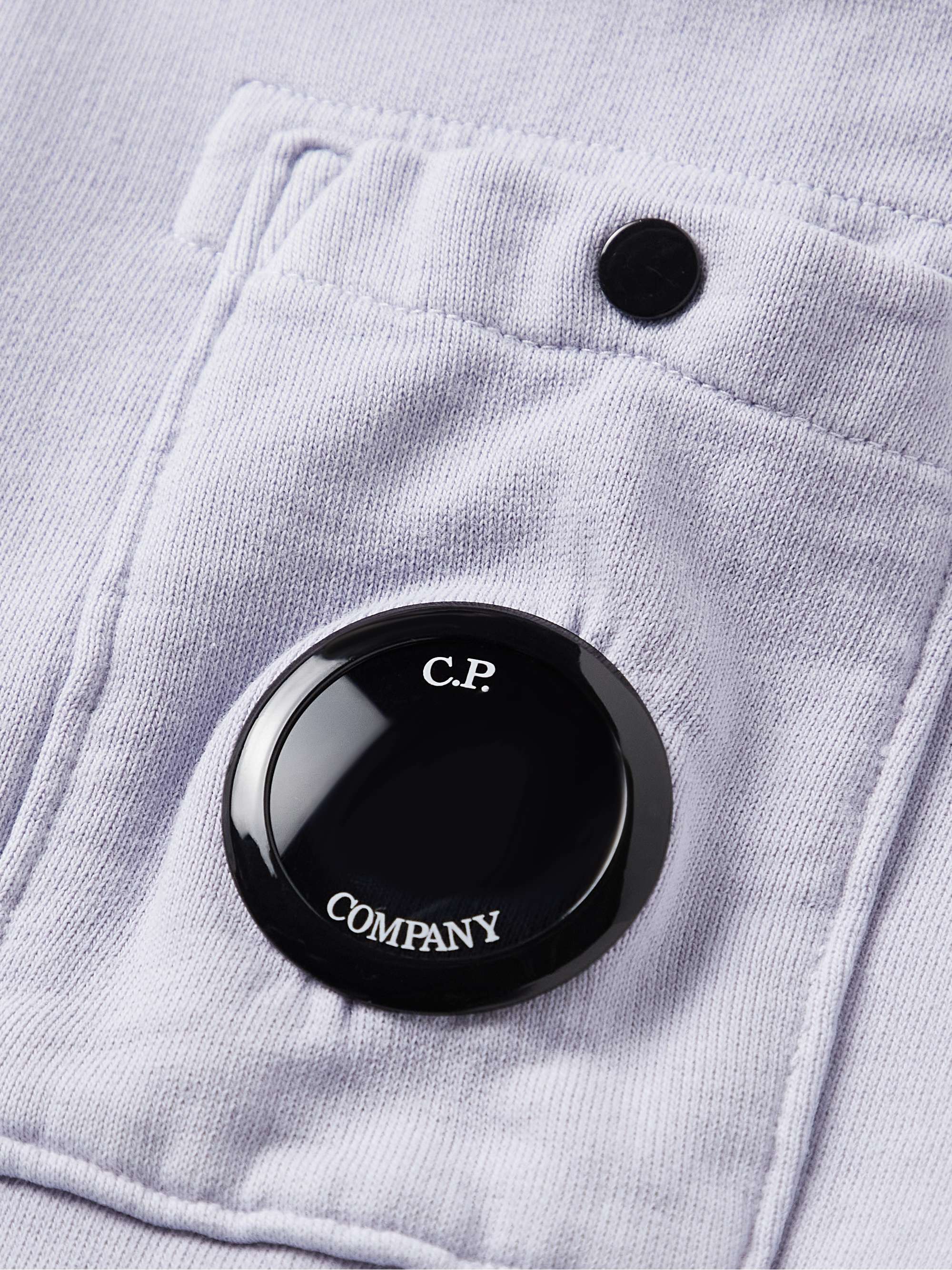 C.P. COMPANY Logo-Appliquéd Cotton-Jersey Hoodie