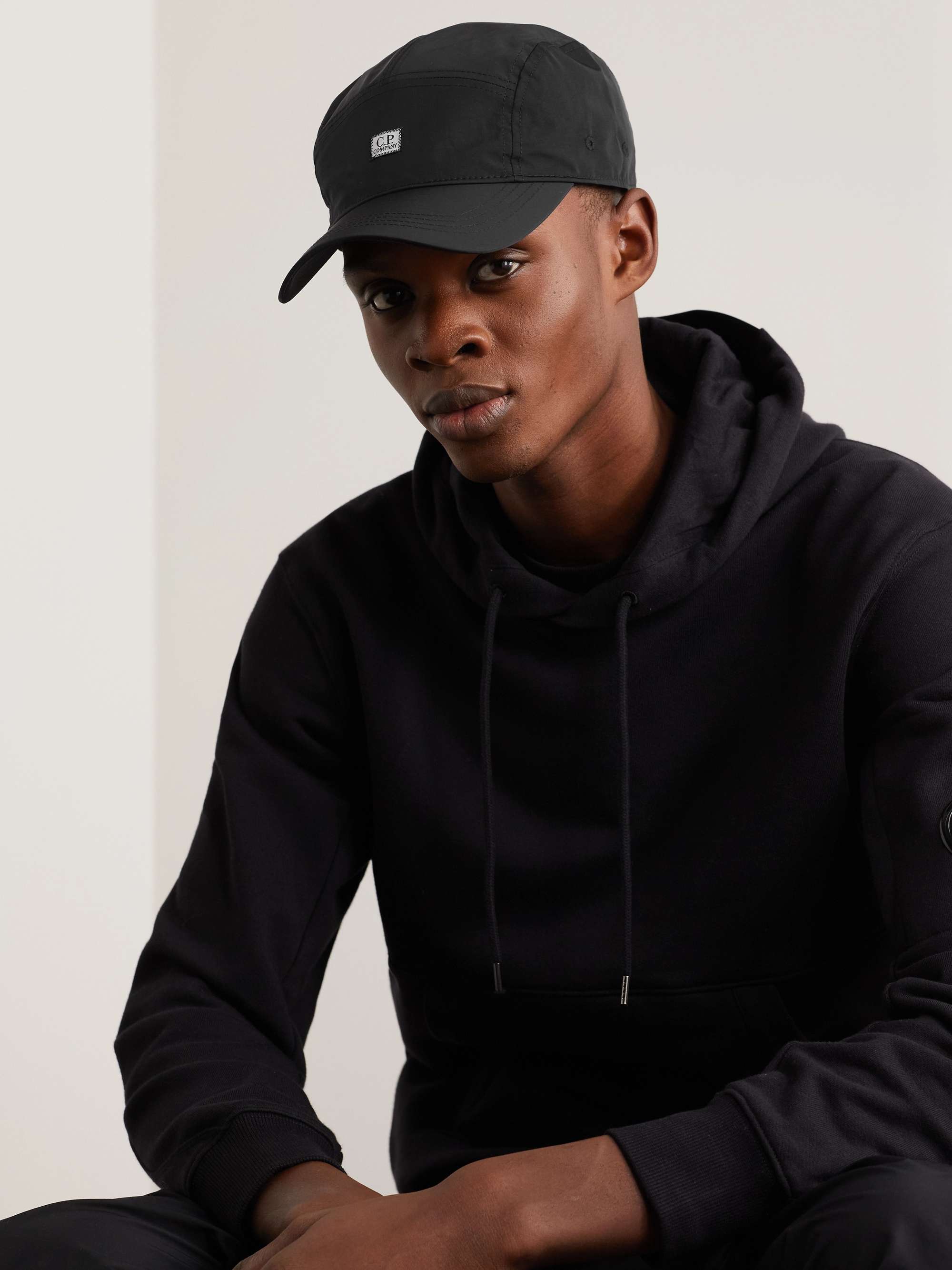 C.P. COMPANY Logo-Appliquéd Shell Baseball Cap