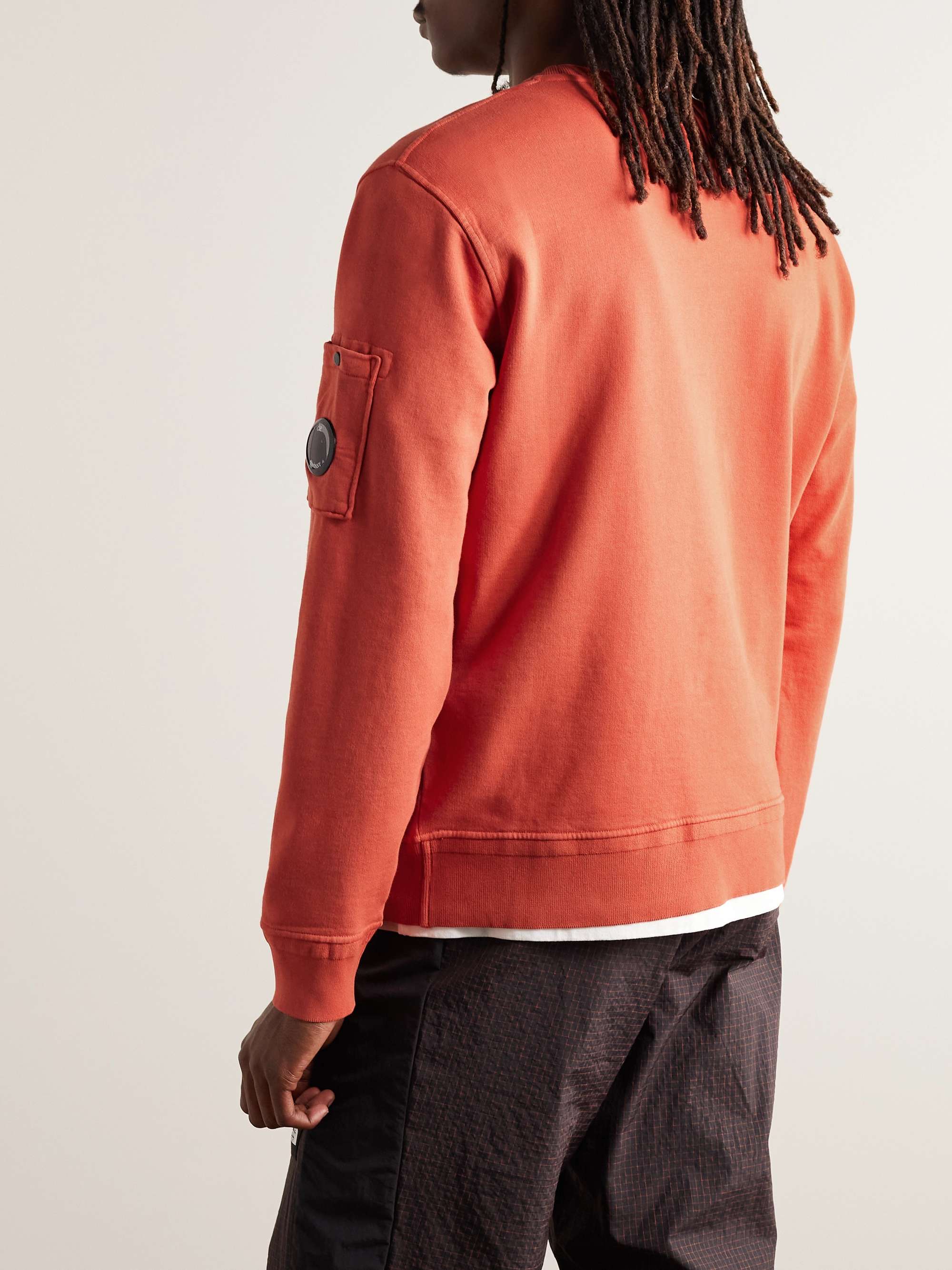 C.P. COMPANY Logo-Appliquéd Cotton-Jersey Sweatshirt