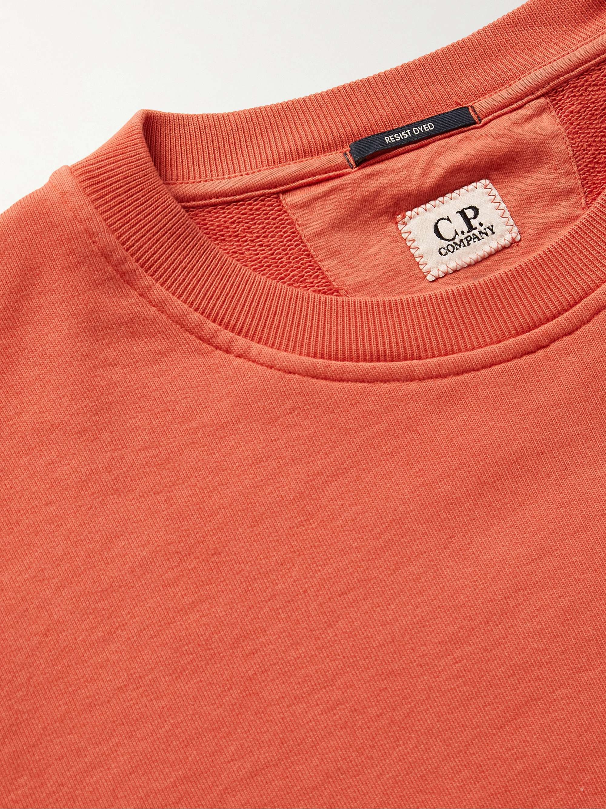 C.P. COMPANY Logo-Appliquéd Cotton-Jersey Sweatshirt