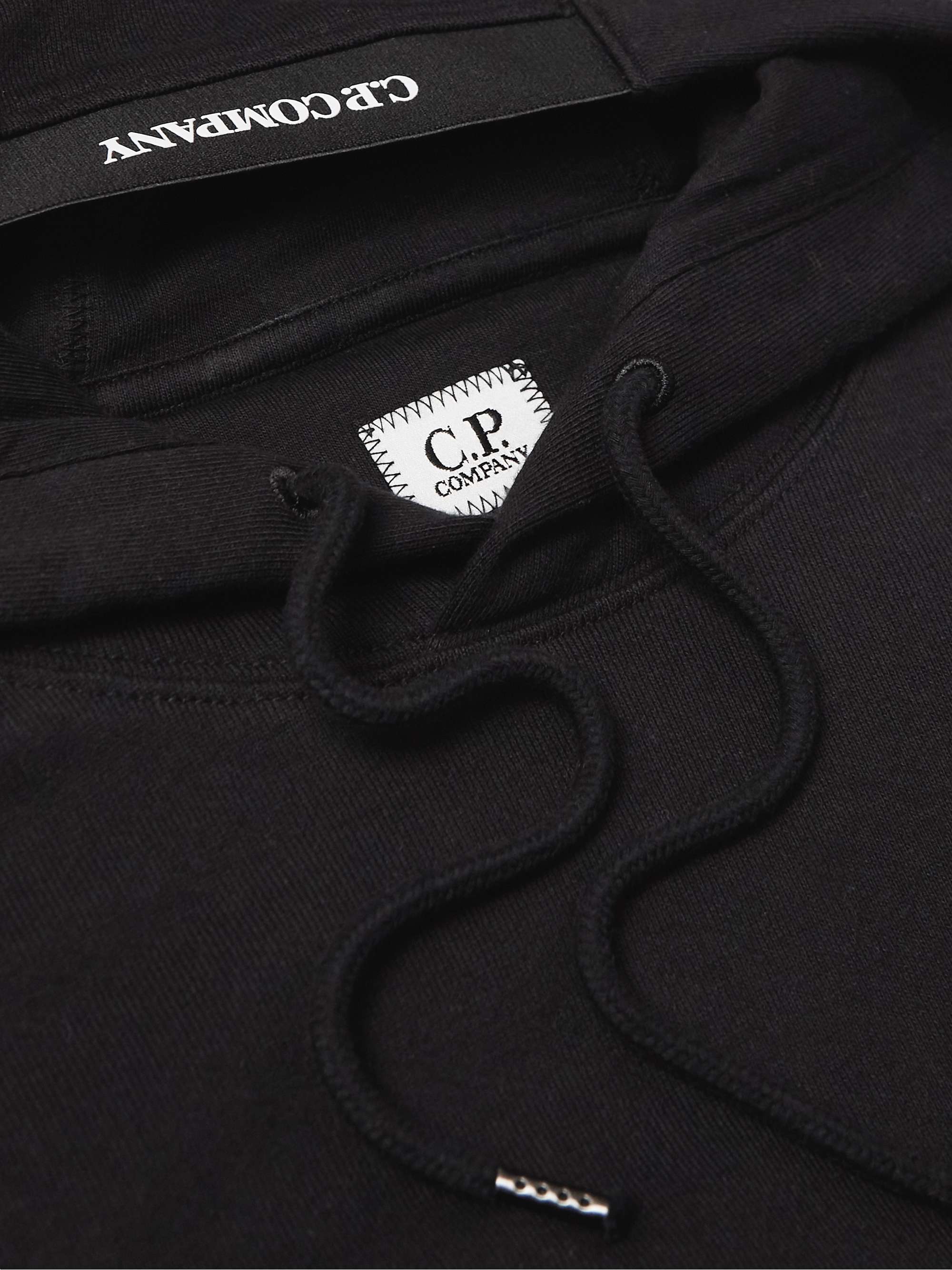 C.P. COMPANY Logo-Appliquéd Cotton-Jersey Hoodie