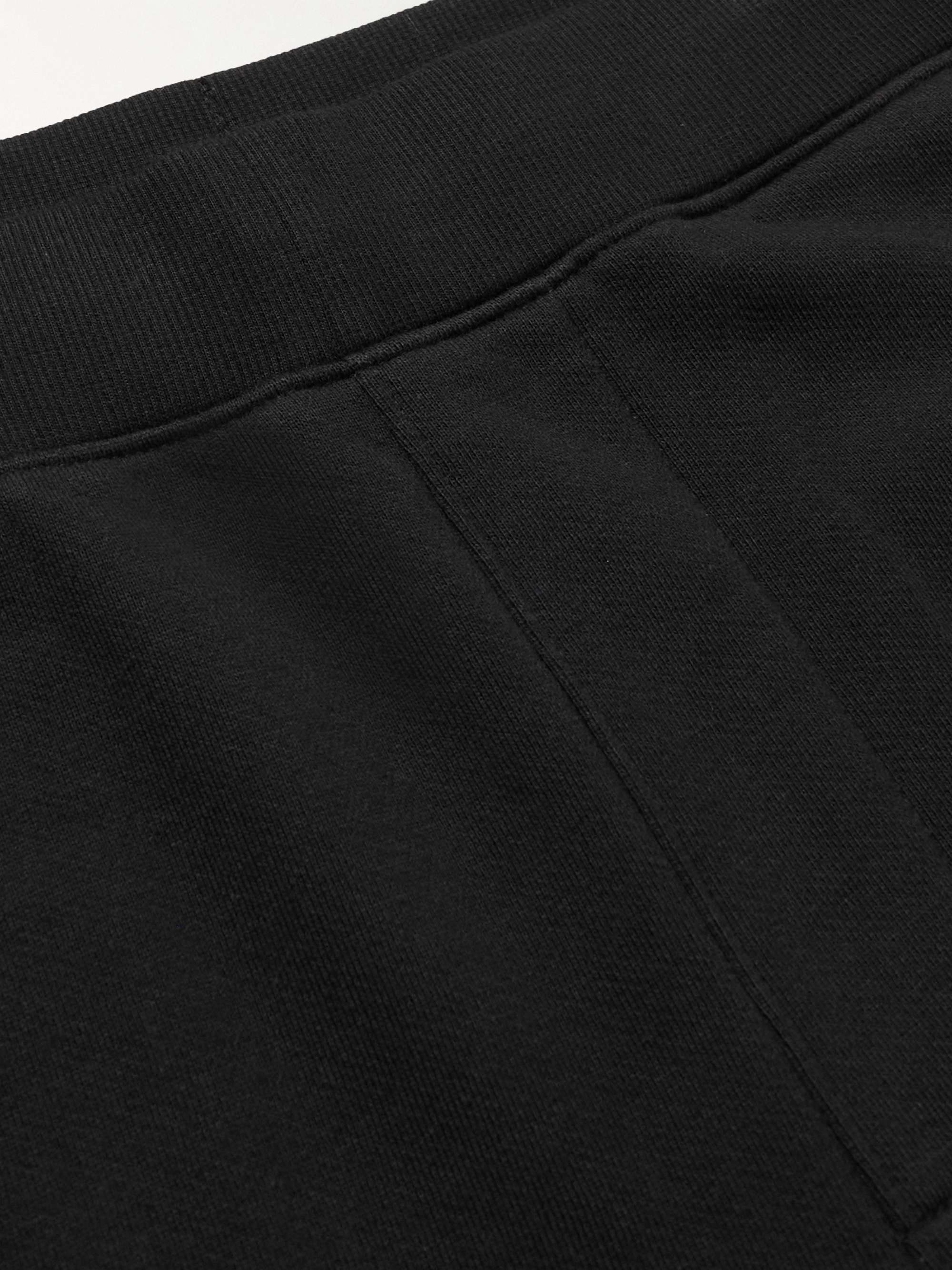 C.P. COMPANY Tapered Logo-Appliquéd Cotton-Jersey Cargo Sweatpants