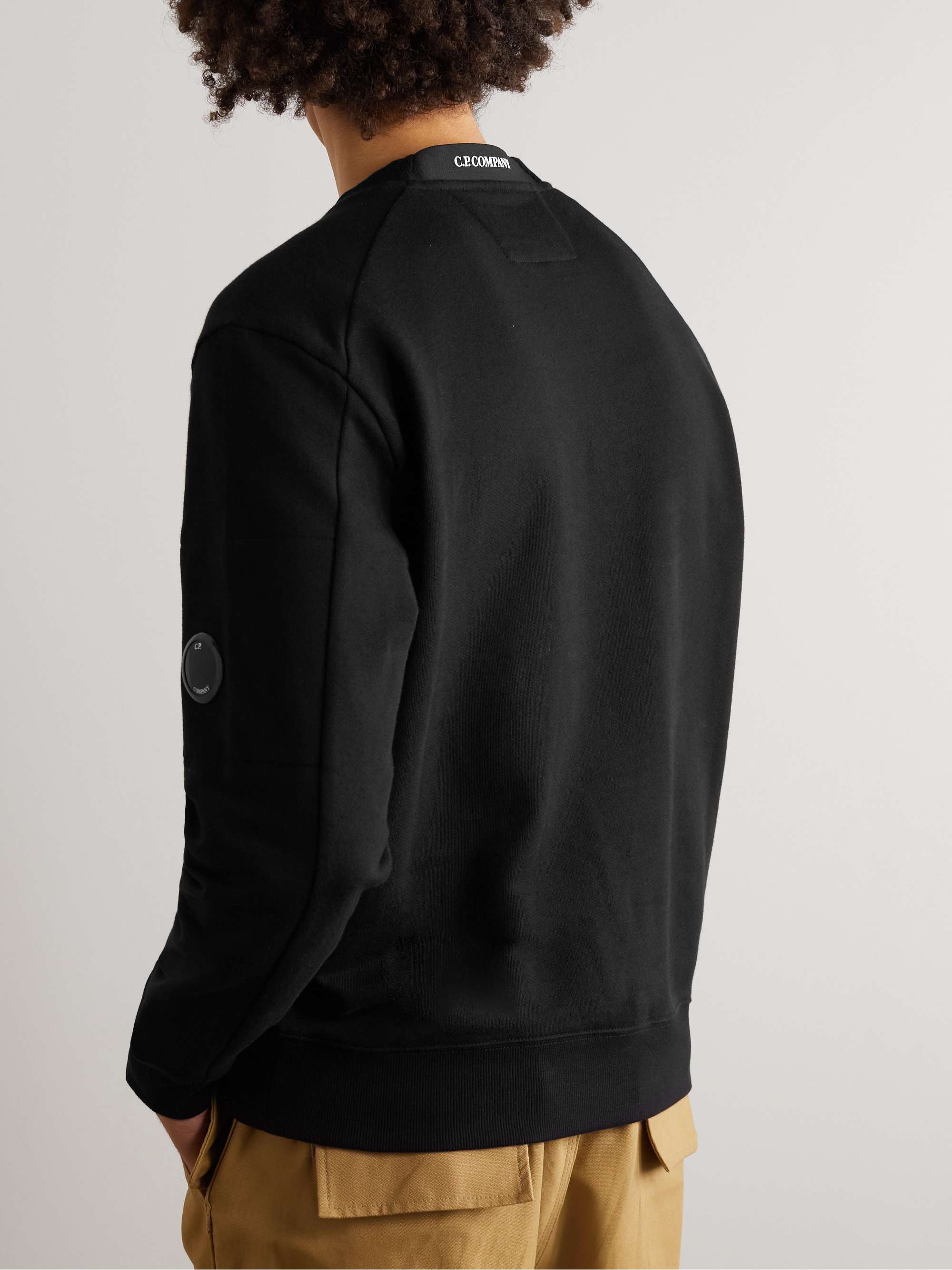C.P. COMPANY Logo-Appliquéd Cotton-Jersey Sweatshirt