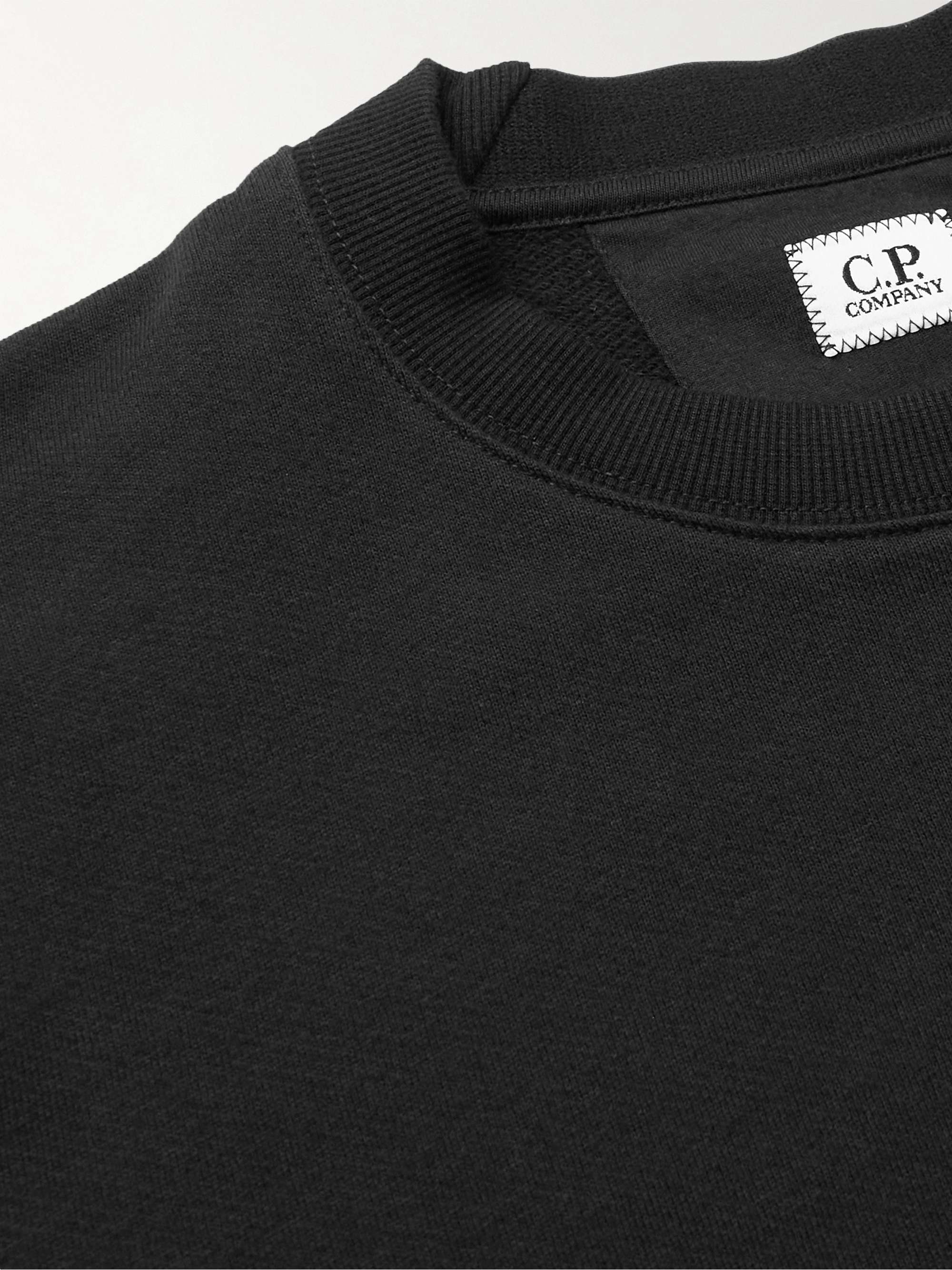 C.P. COMPANY Logo-Appliquéd Cotton-Jersey Sweatshirt