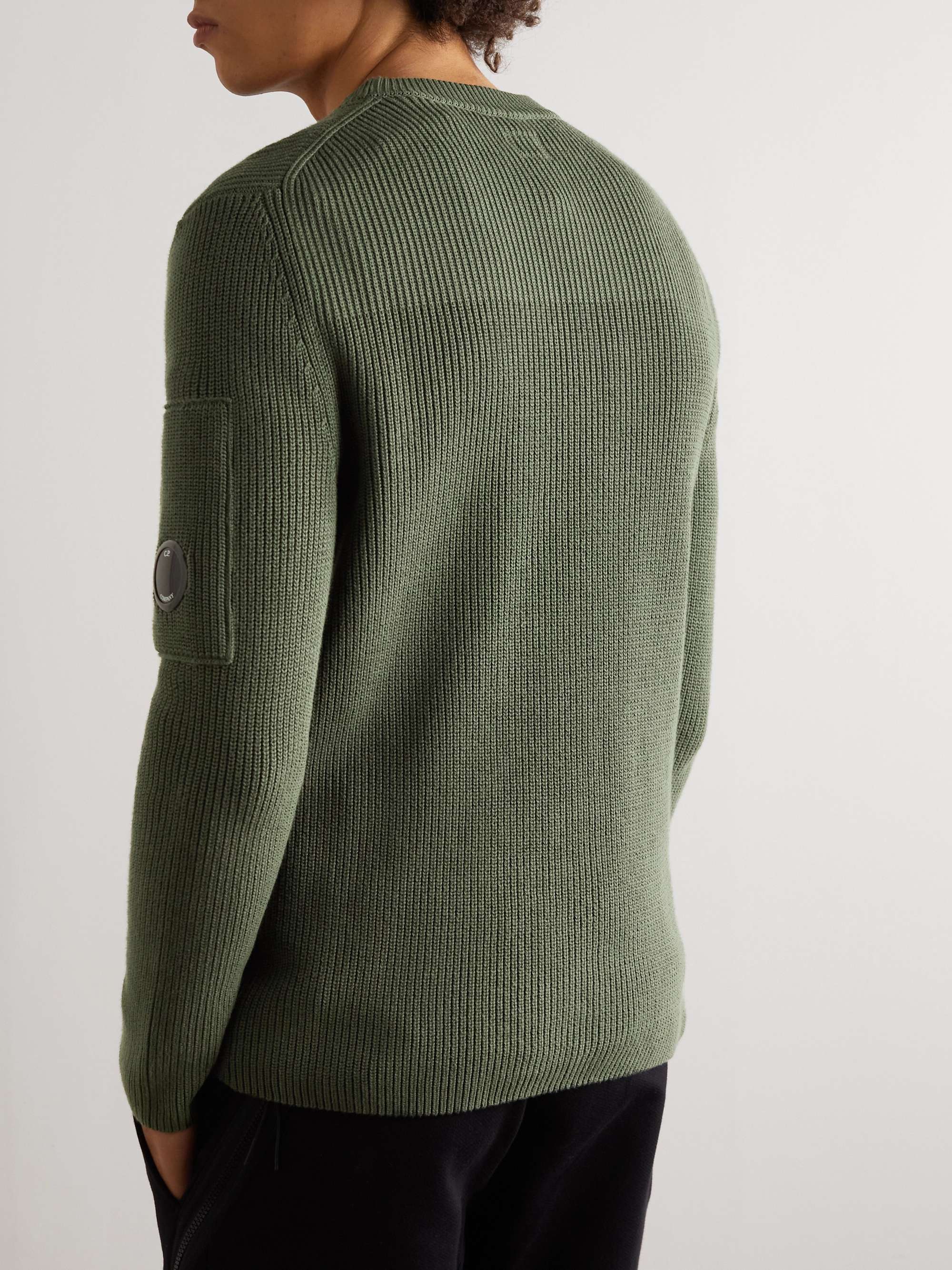 C.P. COMPANY Slim-Fit Ribbed Sea Island Cotton Sweater