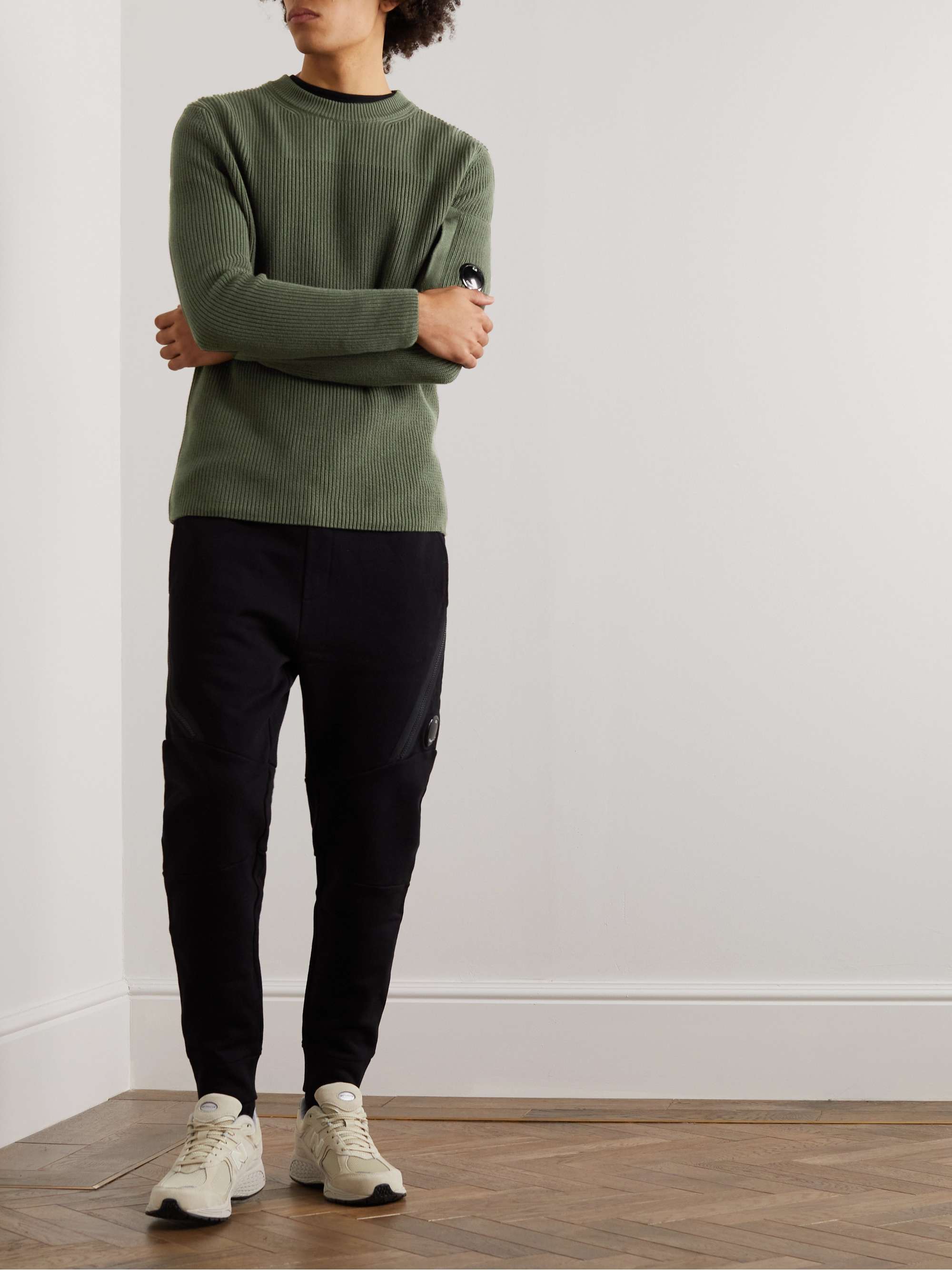 C.P. COMPANY Slim-Fit Ribbed Sea Island Cotton Sweater