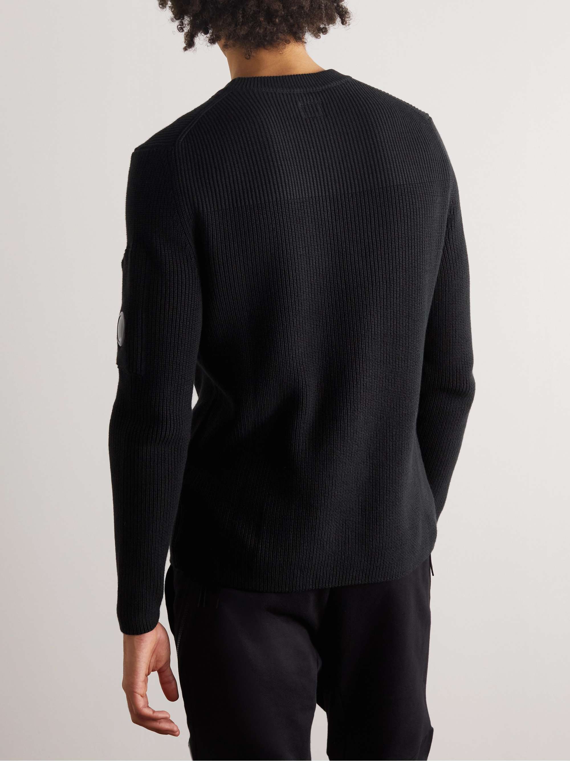 C.P. COMPANY Slim-Fit Ribbed Sea Island Cotton Sweater