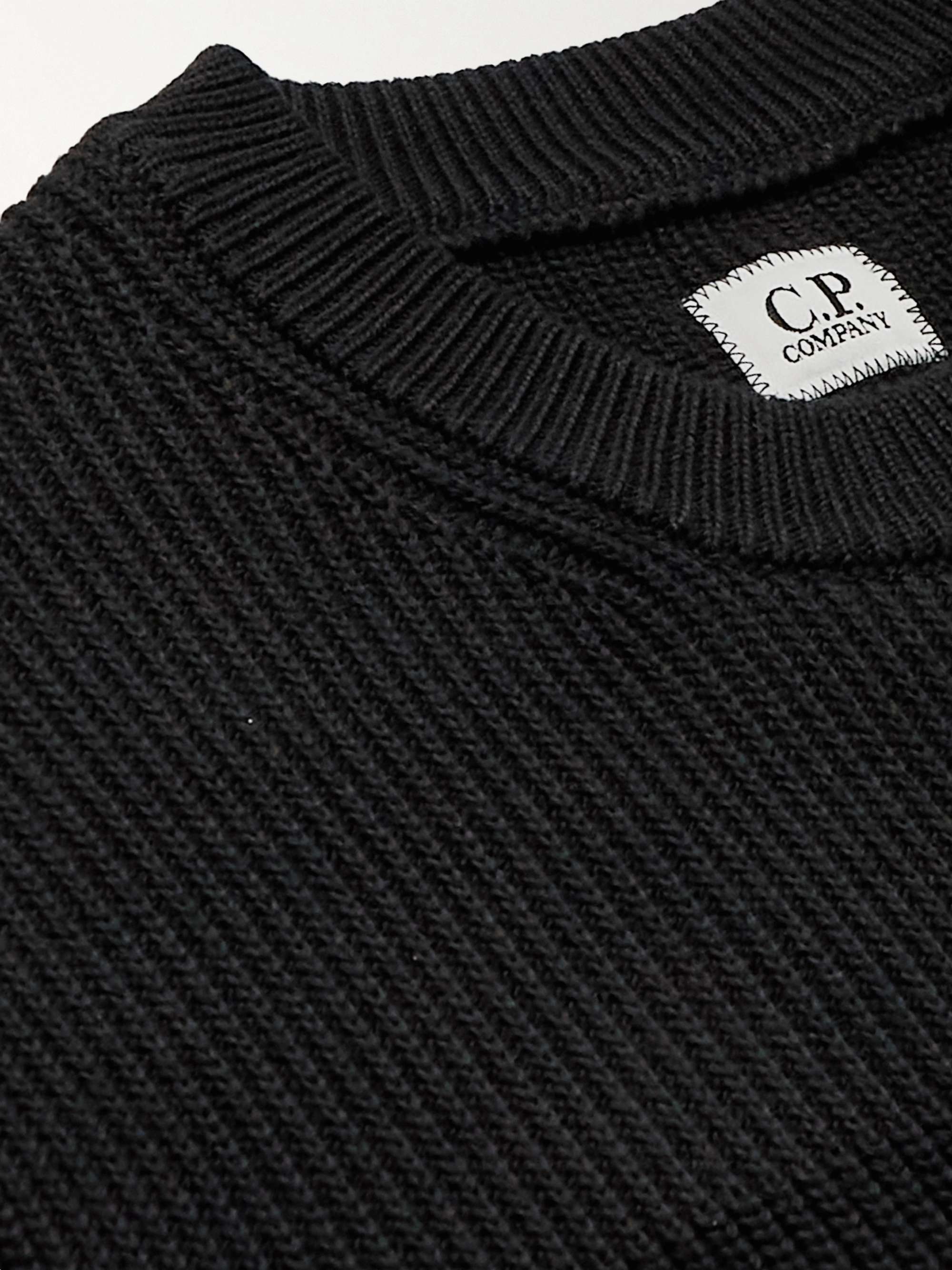 C.P. COMPANY Slim-Fit Ribbed Sea Island Cotton Sweater