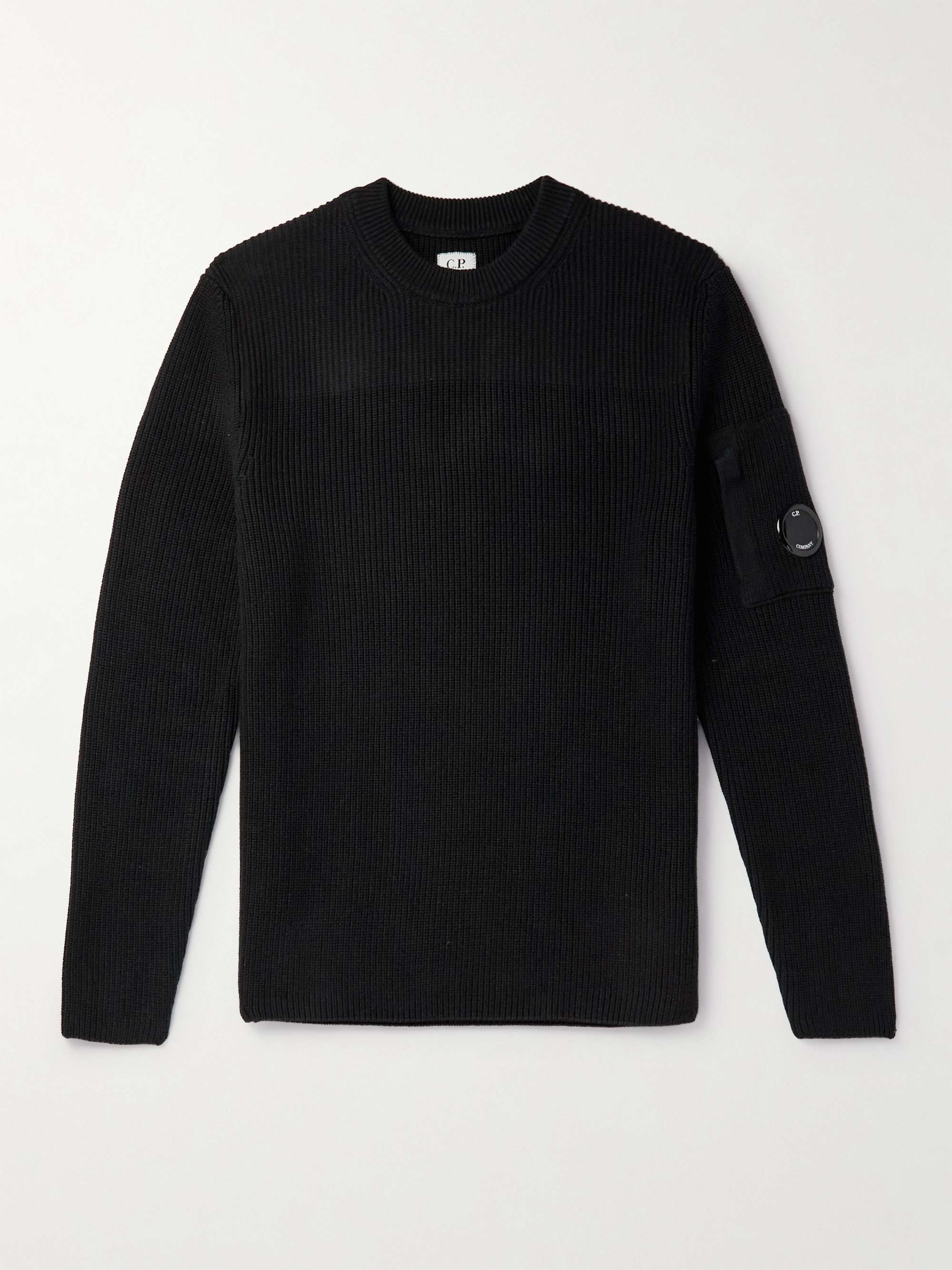 C.P. COMPANY Slim-Fit Ribbed Sea Island Cotton Sweater