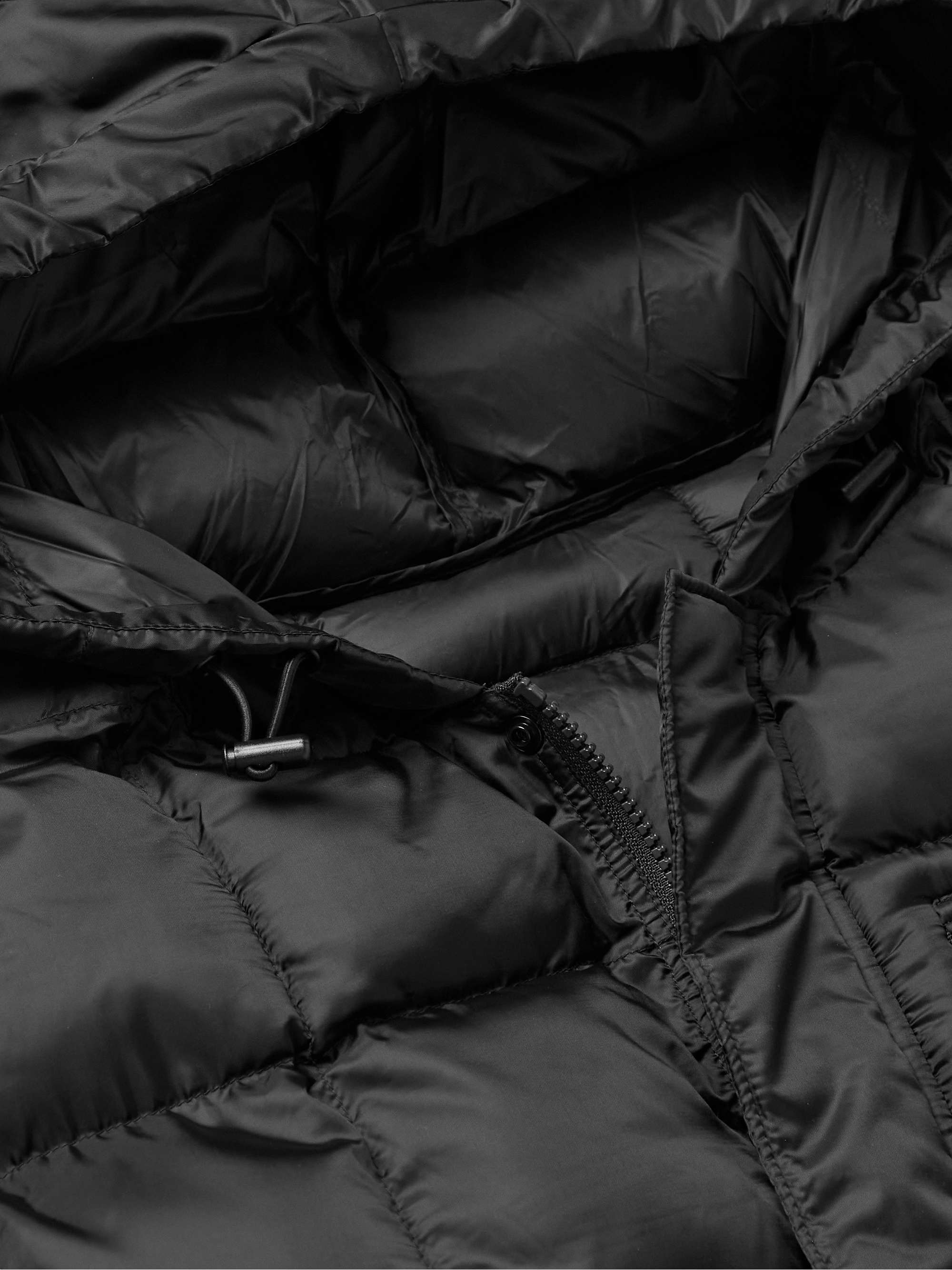 SATURDAYS NYC Momo Logo-Print Quilted Shell Hooded Jacket