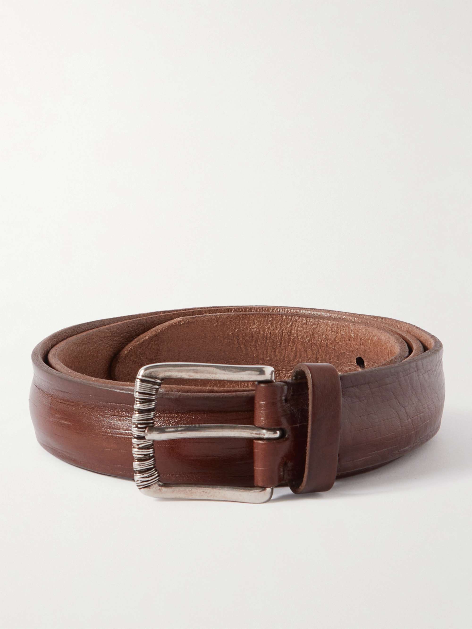 BRUNELLO CUCINELLI 3cm Leather Belt