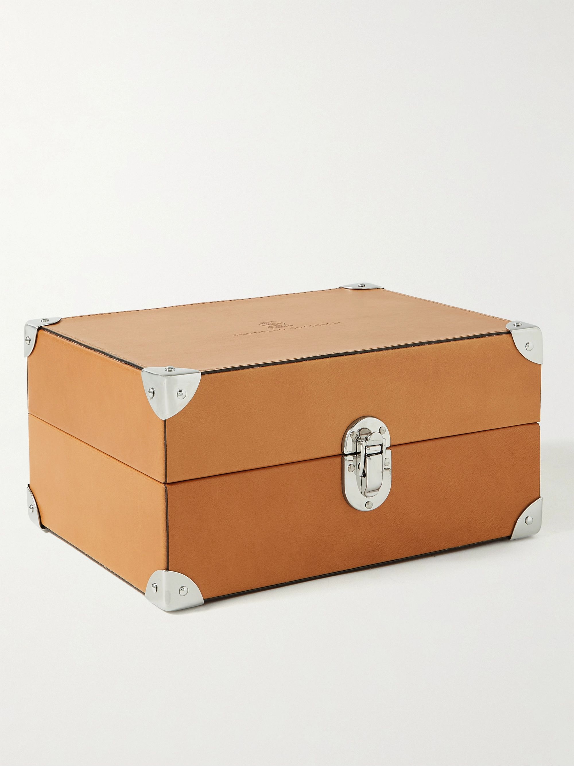 BRUNELLO CUCINELLI Leather Eight-Piece Watch Case
