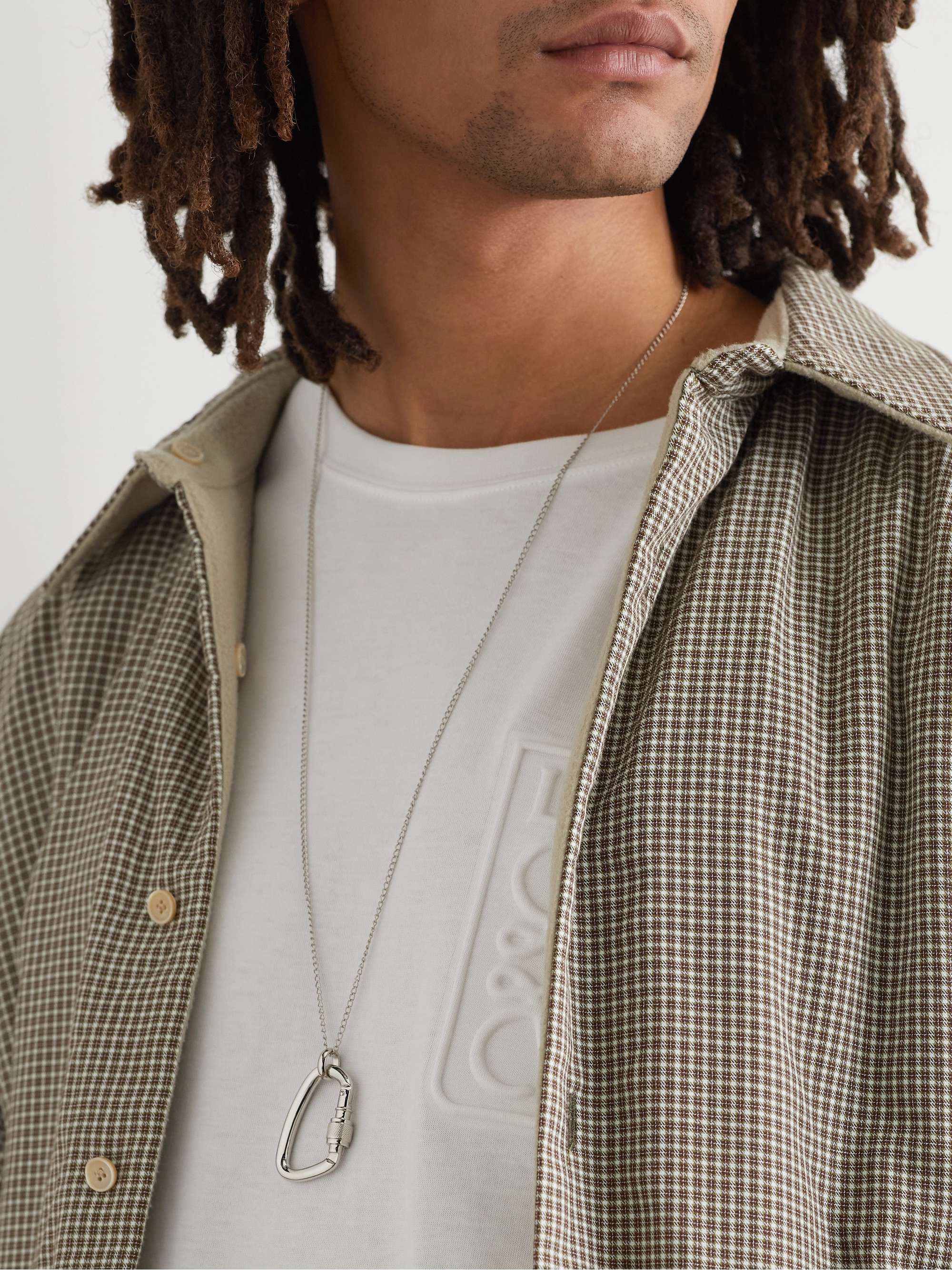 Silver-Tone Pendant Necklace