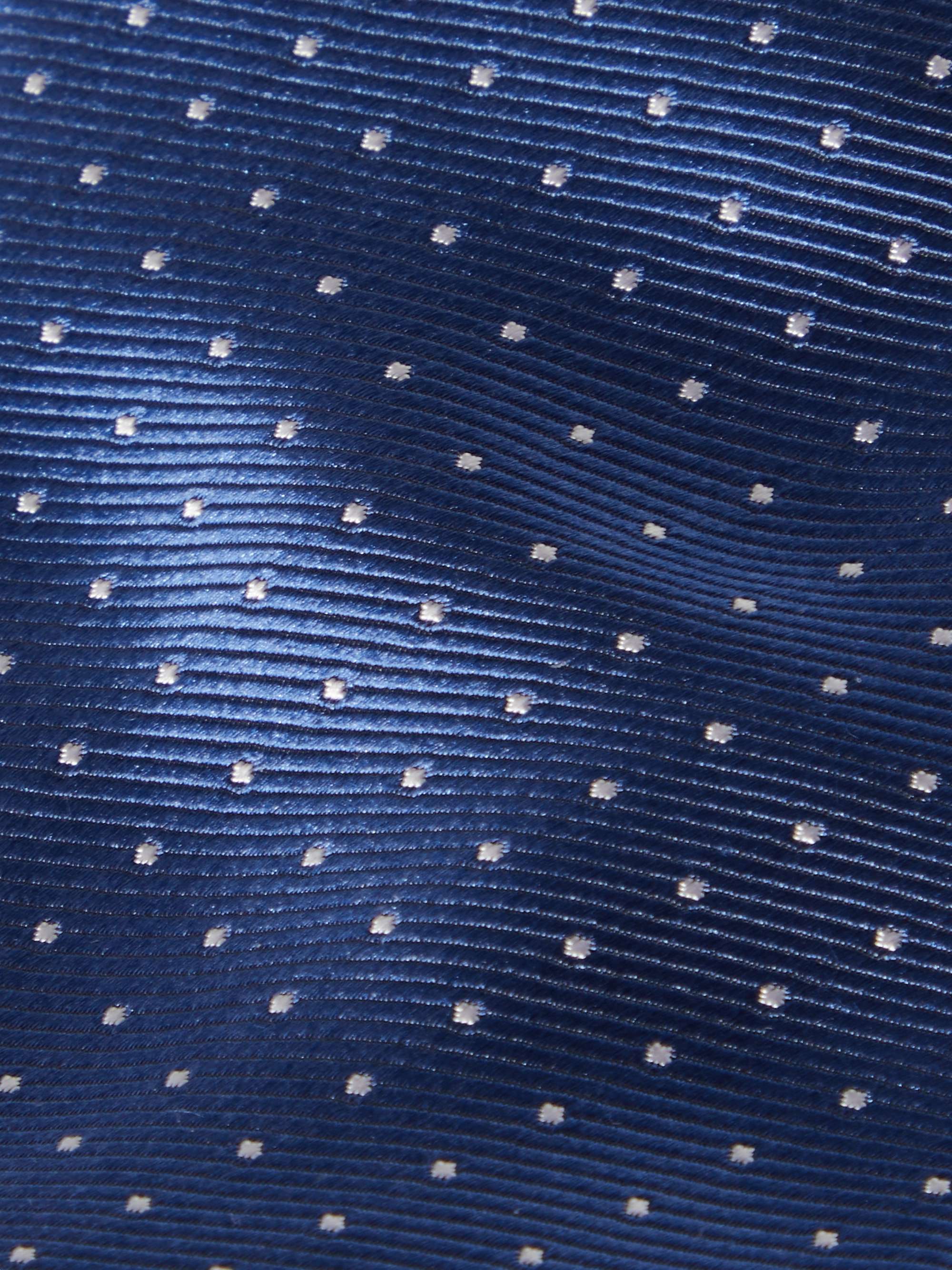 LANVIN 7cm Pin-Dot Silk-Faille Tie
