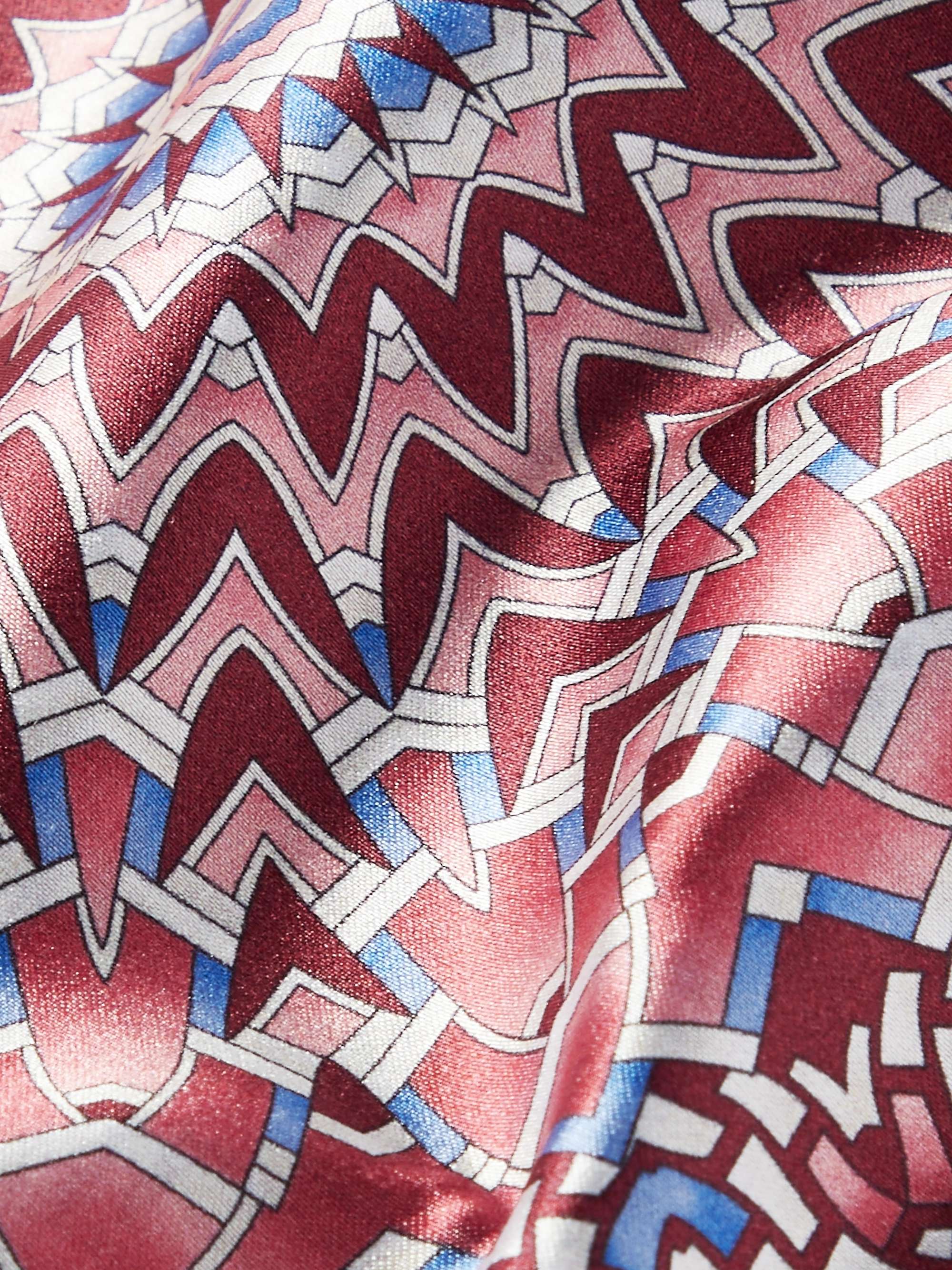 LANVIN Printed Silk Pocket Square