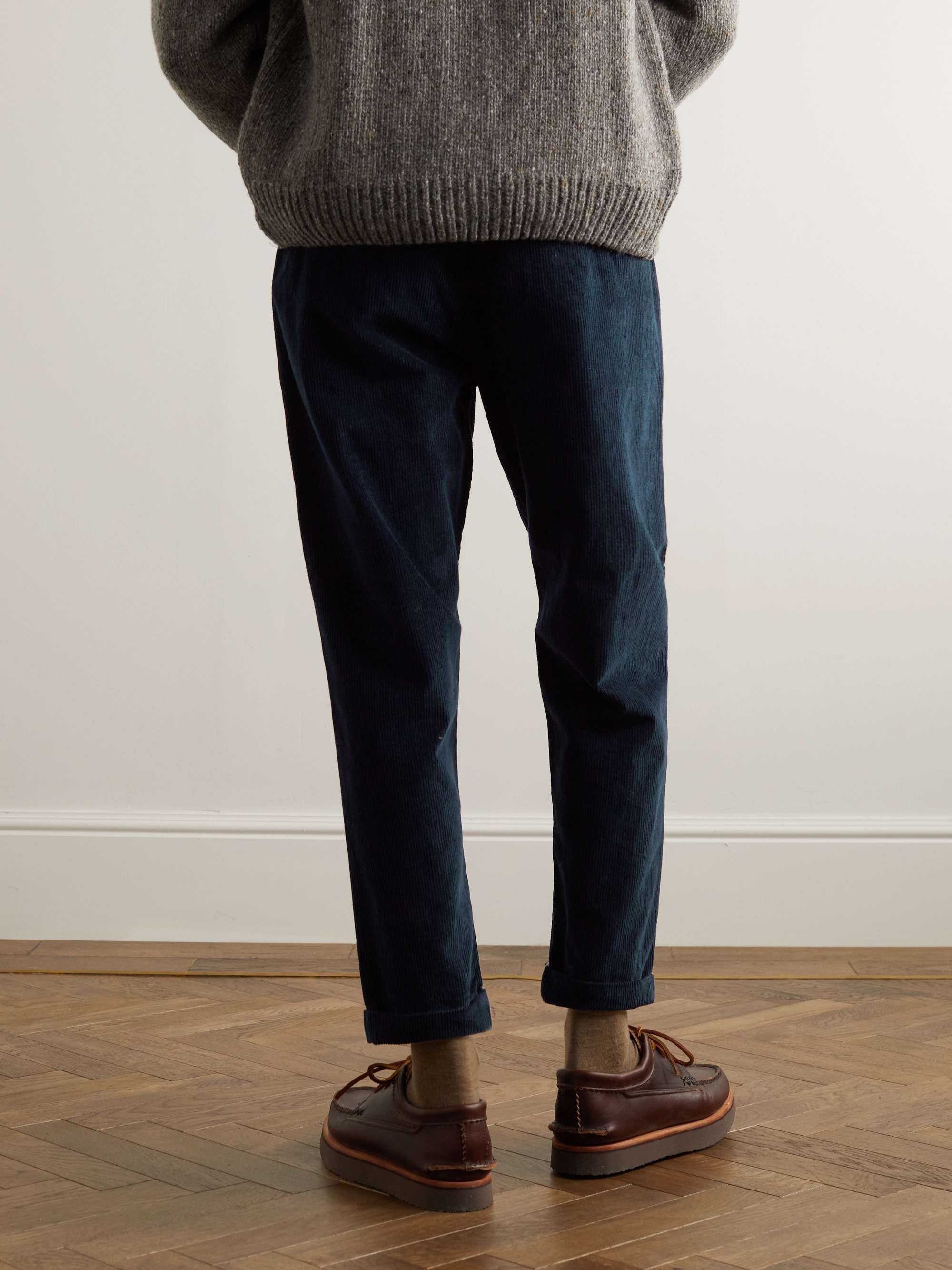 UNIVERSAL WORKS Kyoto Tapered Cotton-Corduroy Trousers