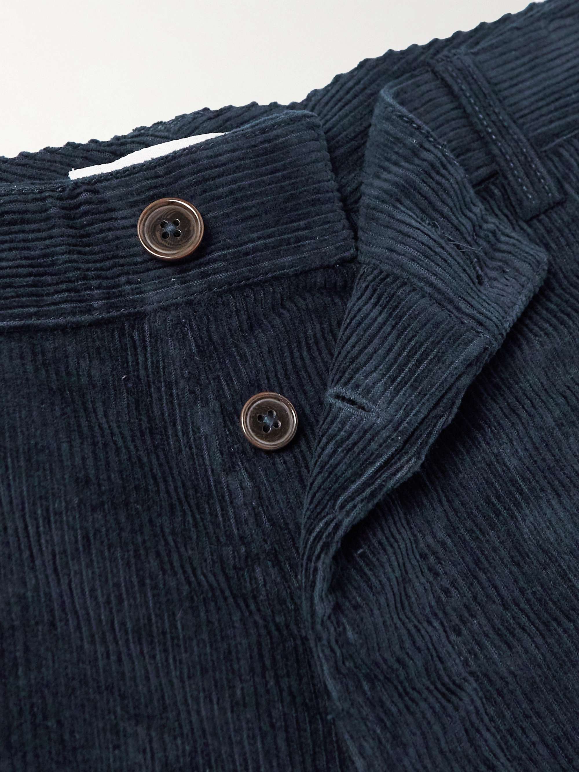 UNIVERSAL WORKS Kyoto Tapered Cotton-Corduroy Trousers