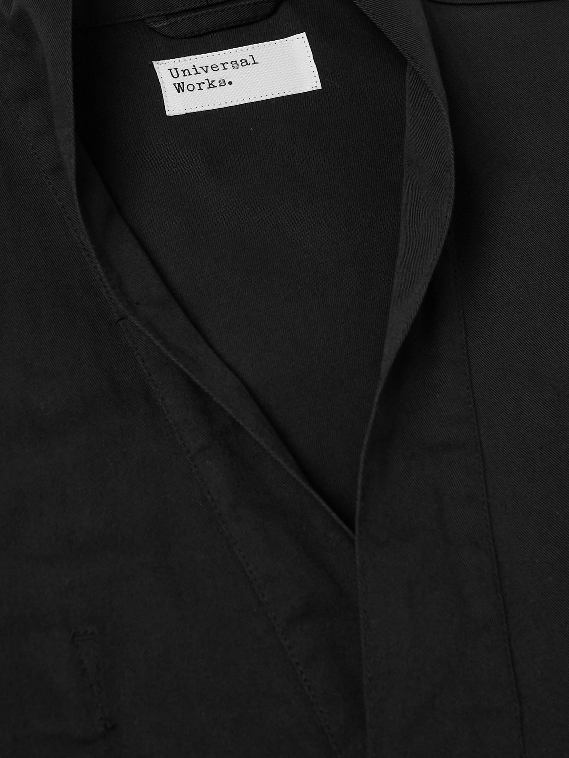 Shop Universal Works Kyoto Cotton-twill Jacket In Black