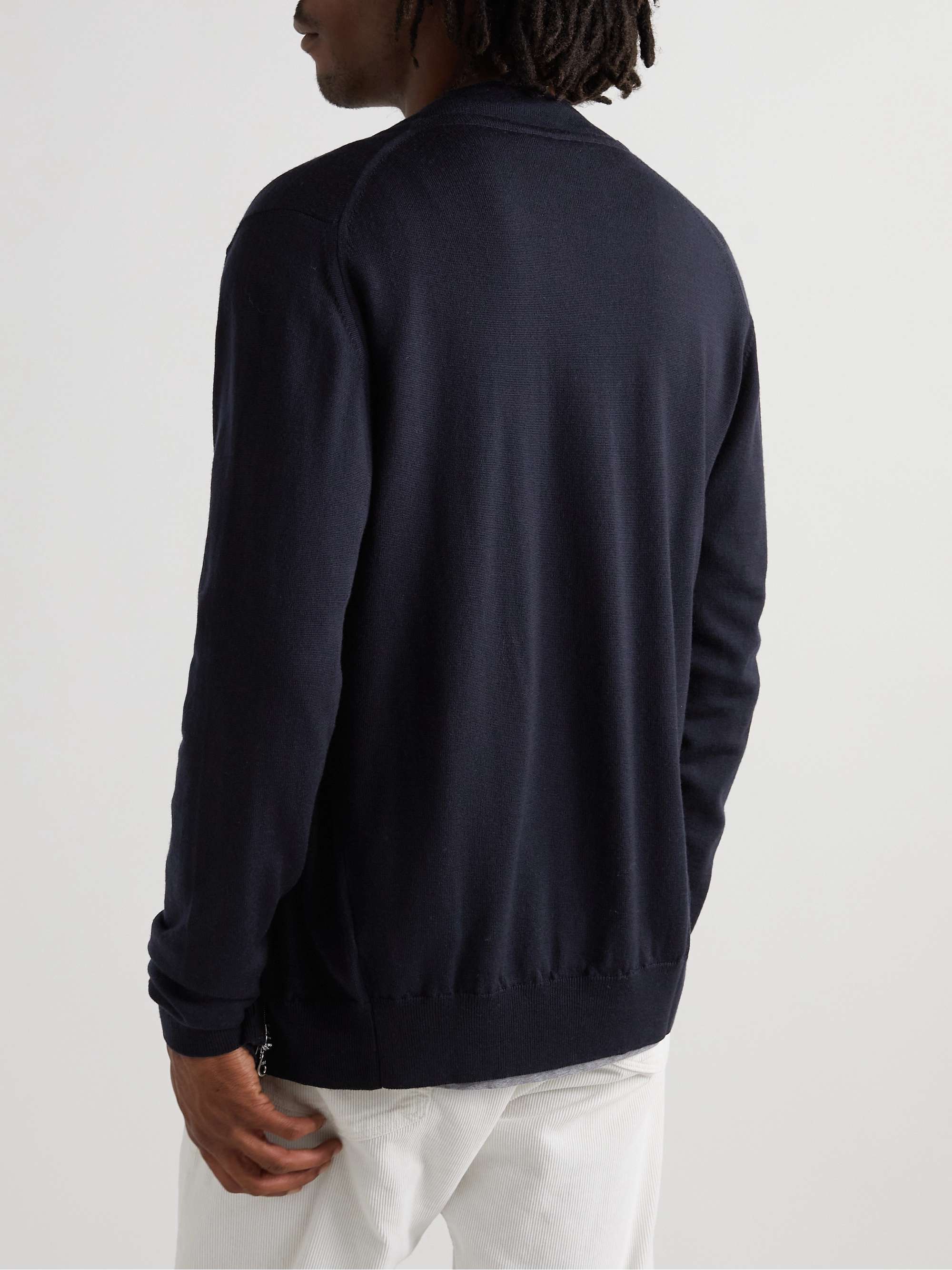 JOHN SMEDLEY Maclean Slim-Fit Merino Wool Zip-Up Cardigan