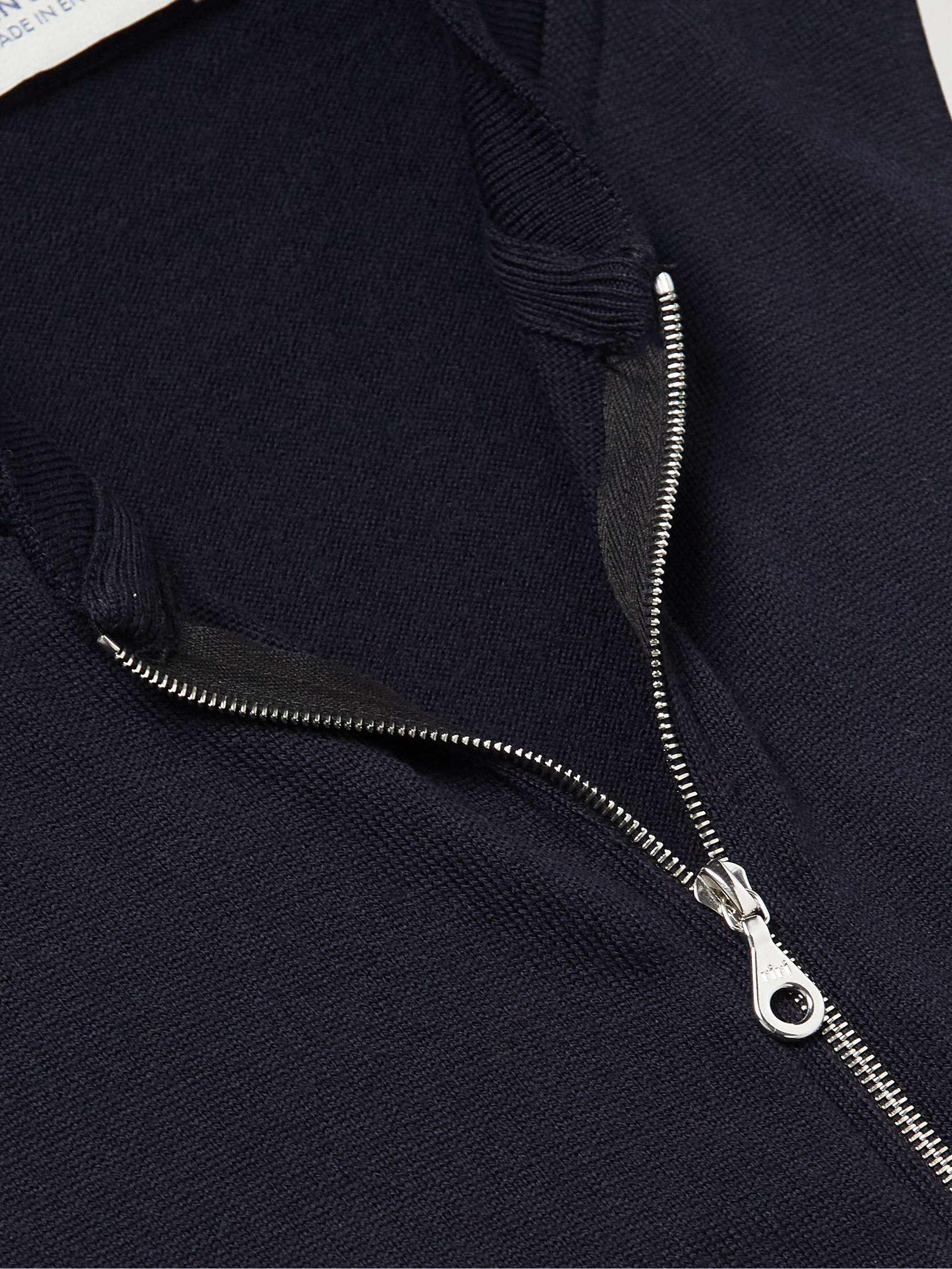 JOHN SMEDLEY Maclean Slim-Fit Merino Wool Zip-Up Cardigan