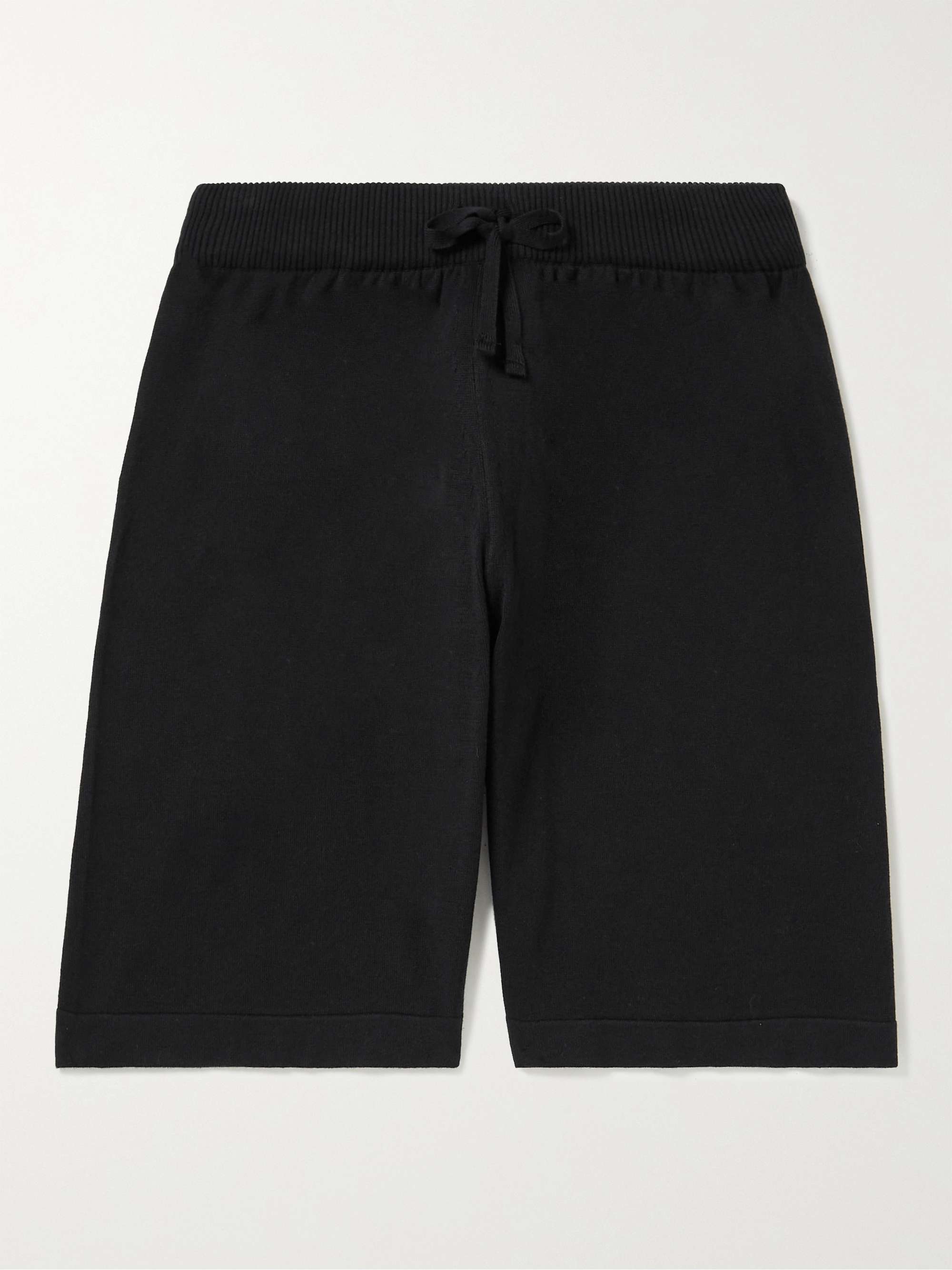 JOHN SMEDLEY Wide-Leg Sea Island Cotton Drawstring Shorts for Men | MR ...