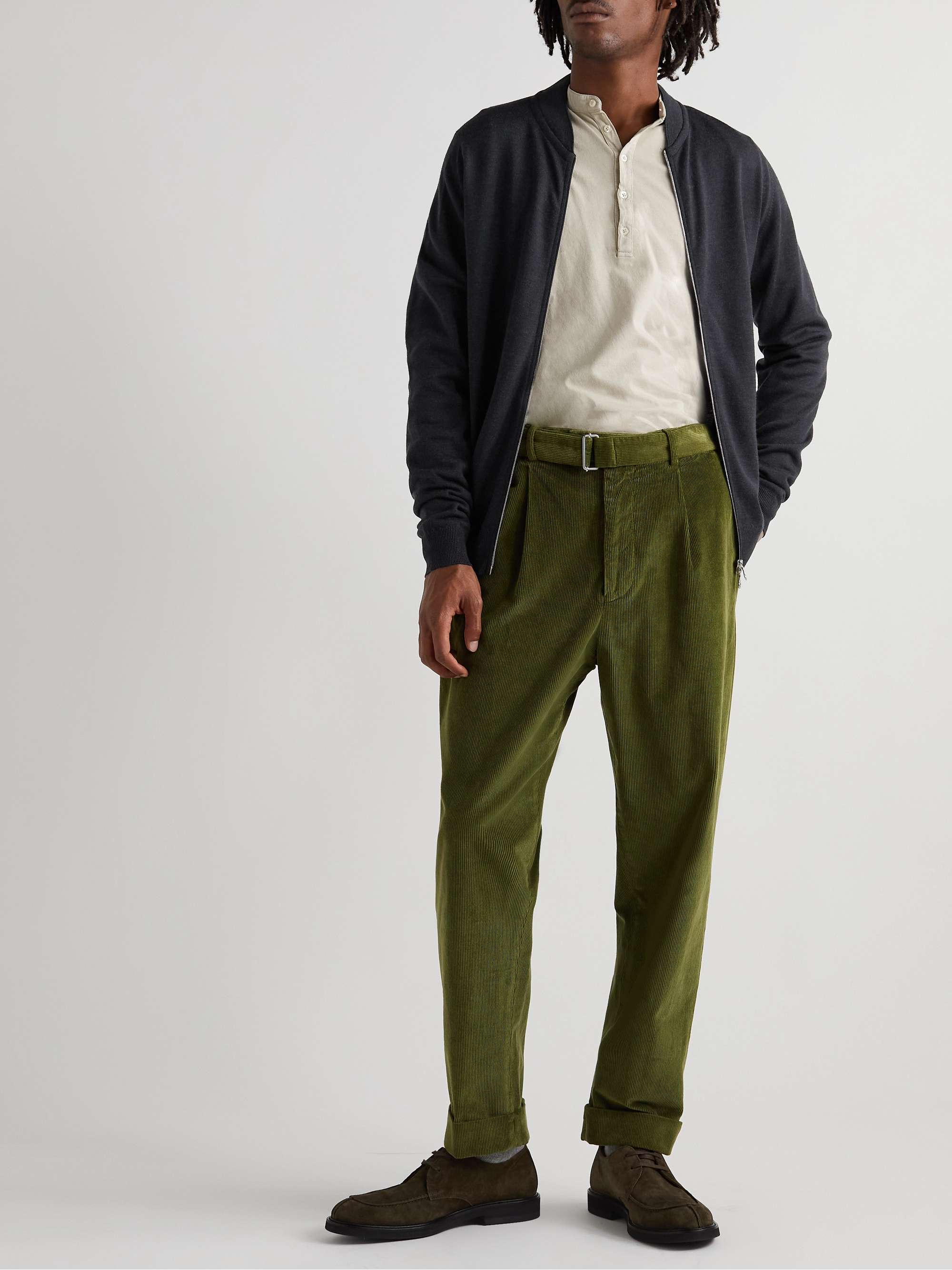 JOHN SMEDLEY Maclean Slim-Fit Merino Wool Zip-Up Cardigan for Men