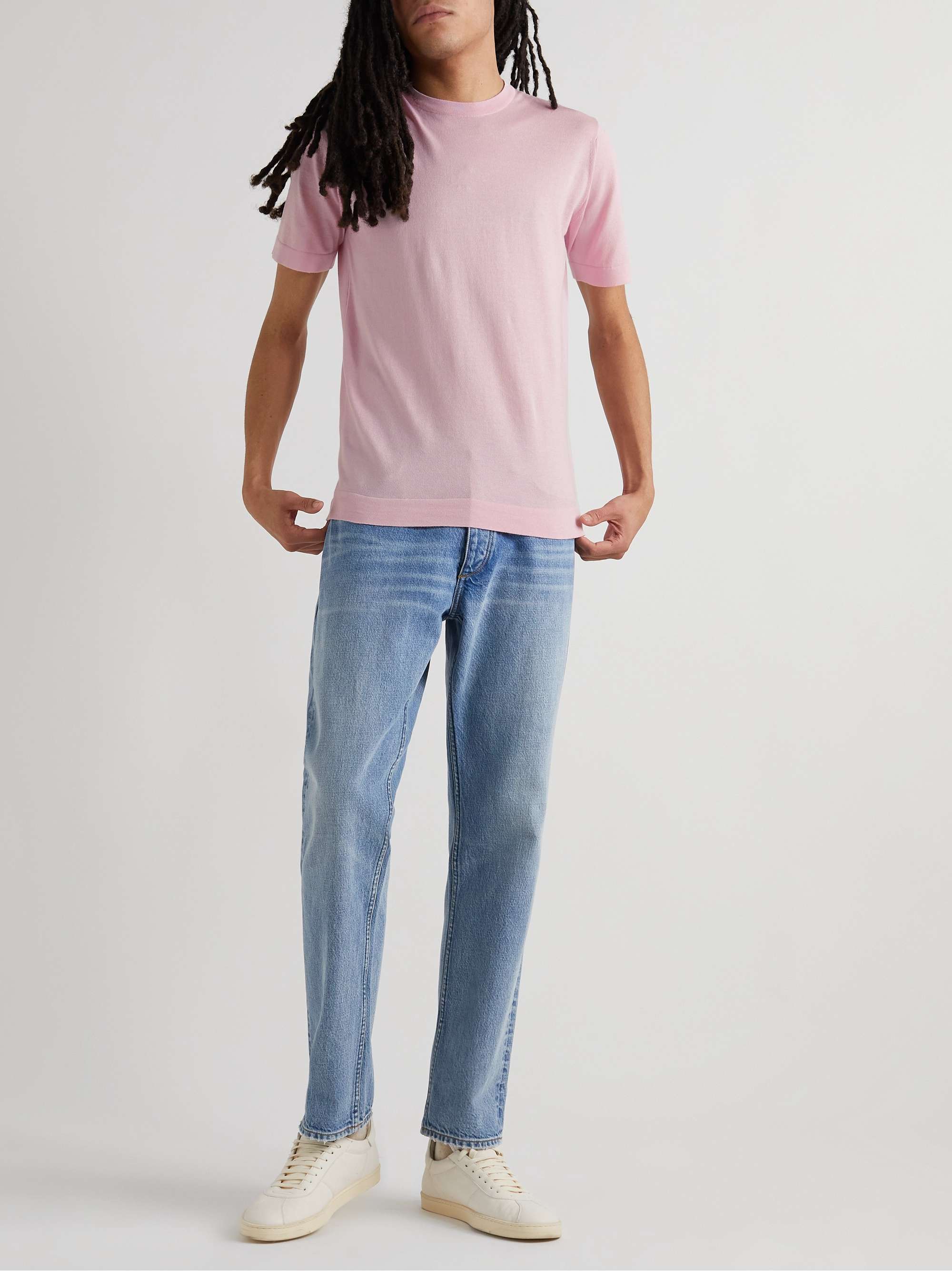 JOHN SMEDLEY Lorca Slim-Fit Sea Island Cotton T-Shirt for Men | MR PORTER