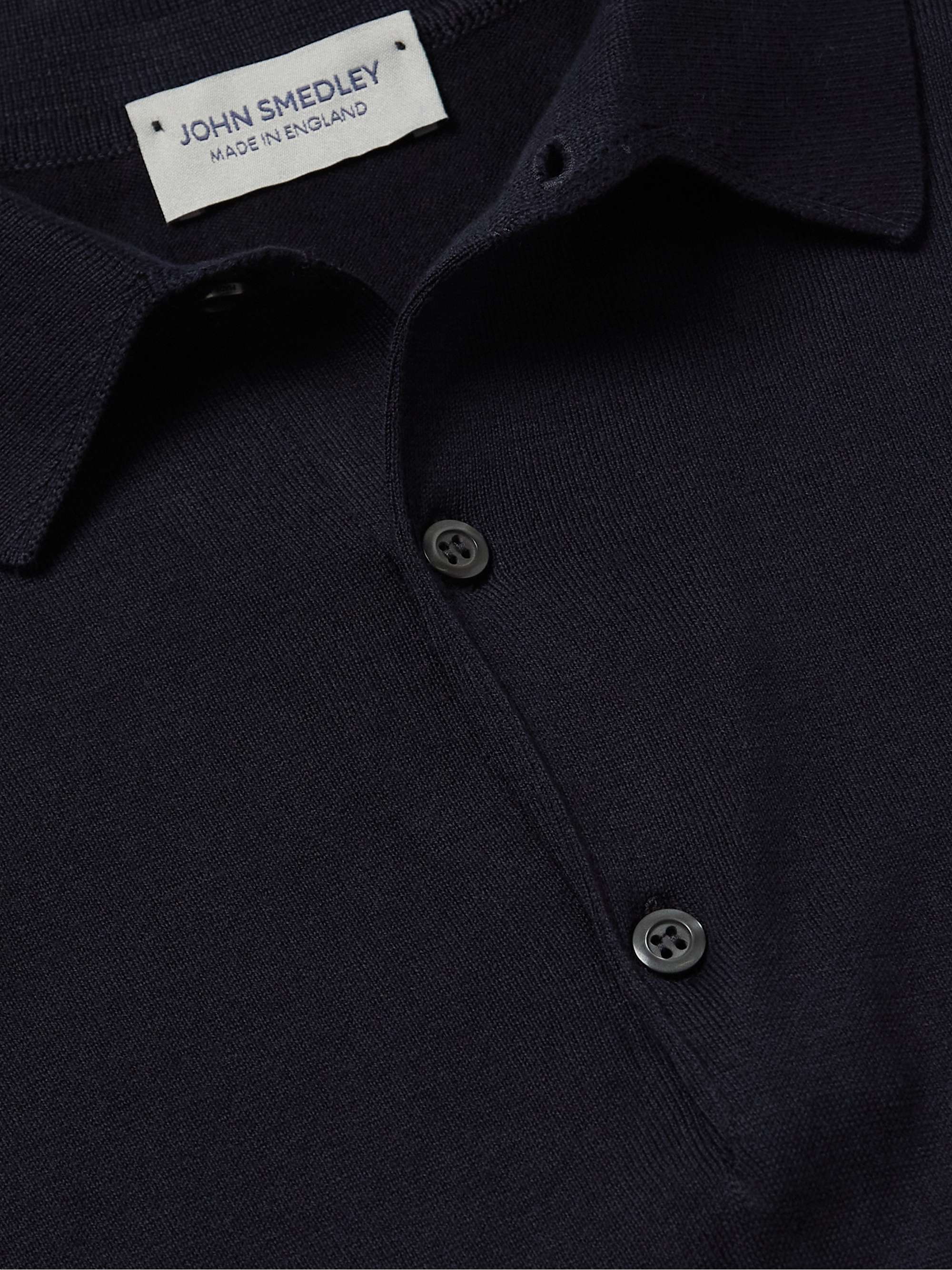 JOHN SMEDLEY Adrian Slim-Fit Sea Island Cotton Polo Shirt
