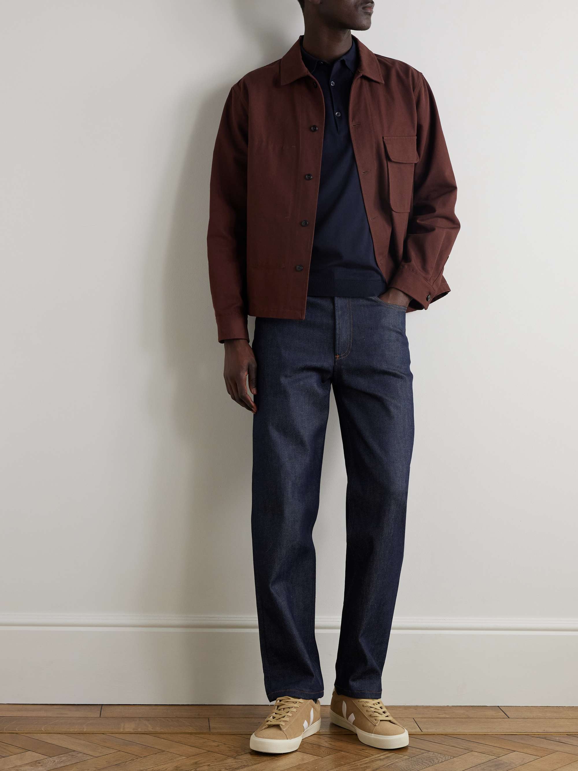 JOHN SMEDLEY Adrian Slim-Fit Sea Island Cotton Polo Shirt