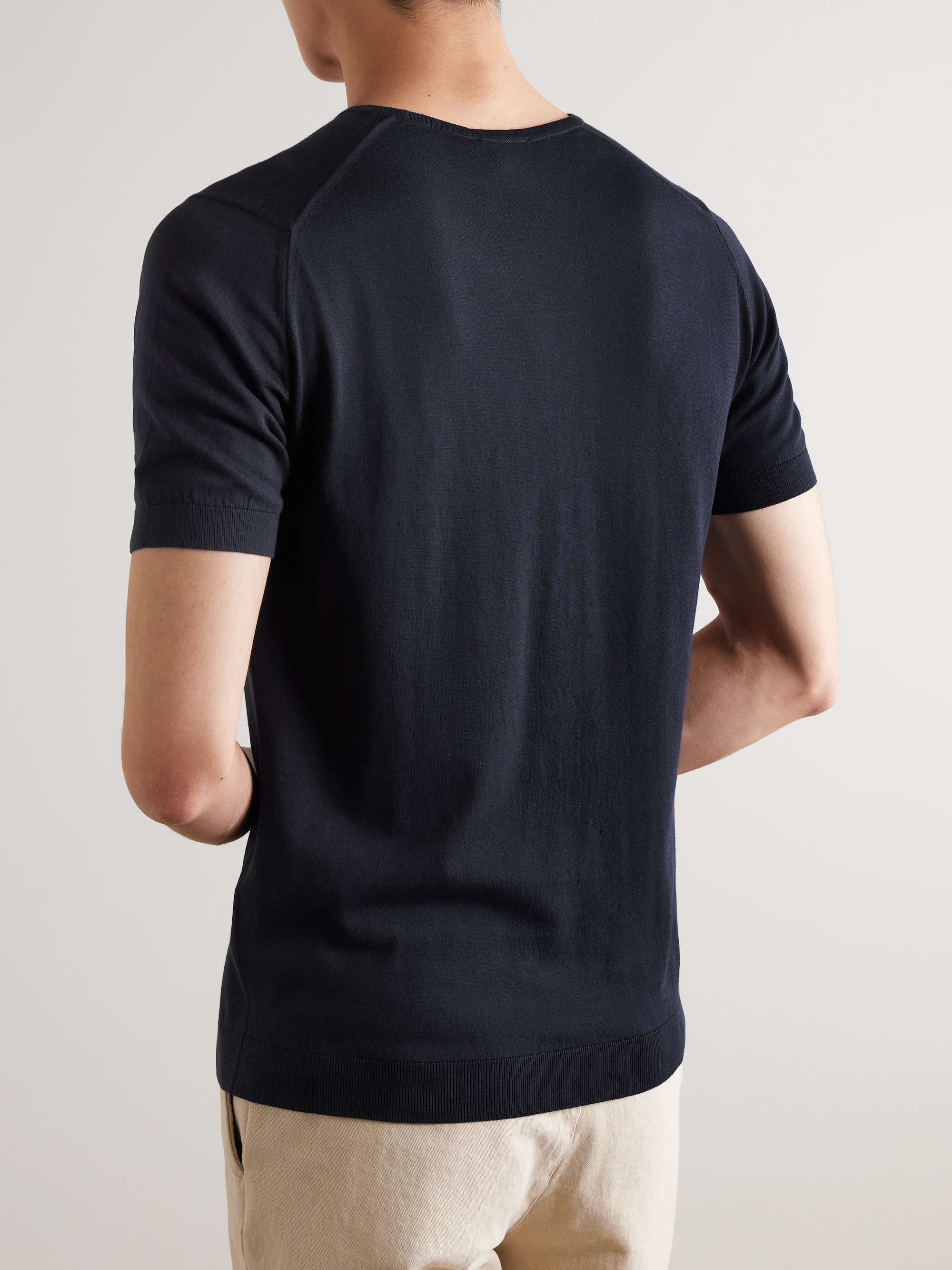 JOHN SMEDLEY Belden Slim-Fit Sea Island Cotton T-Shirt