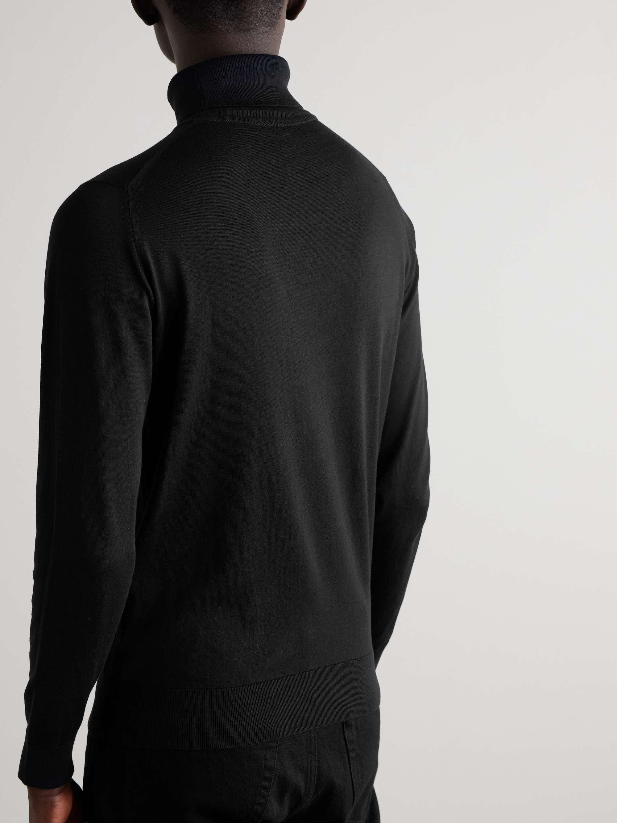 JOHN SMEDLEY Hawley Slim-Fit Sea Island Cotton Rollneck Sweater