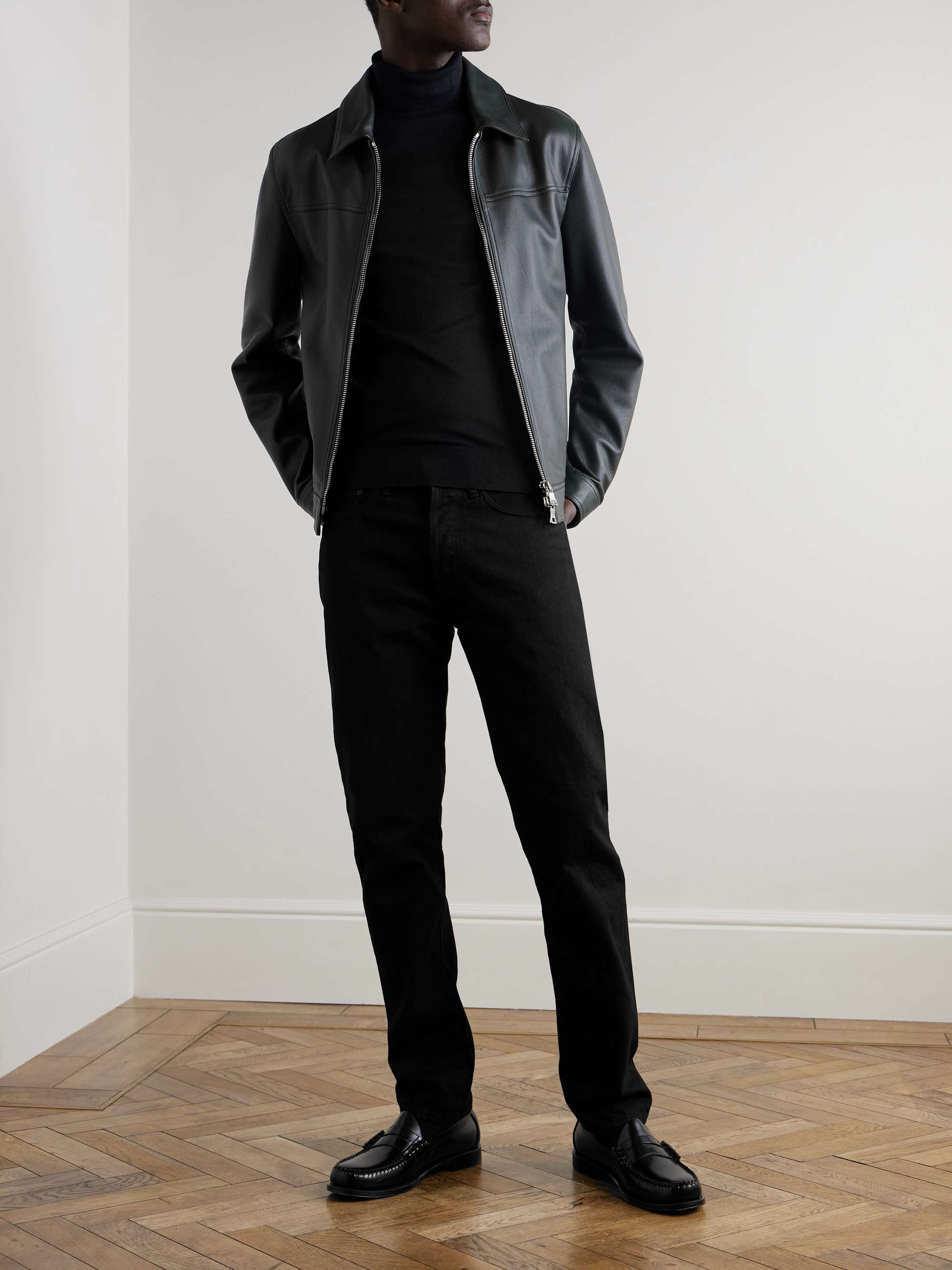 JOHN SMEDLEY Hawley Slim-Fit Sea Island Cotton Rollneck Sweater
