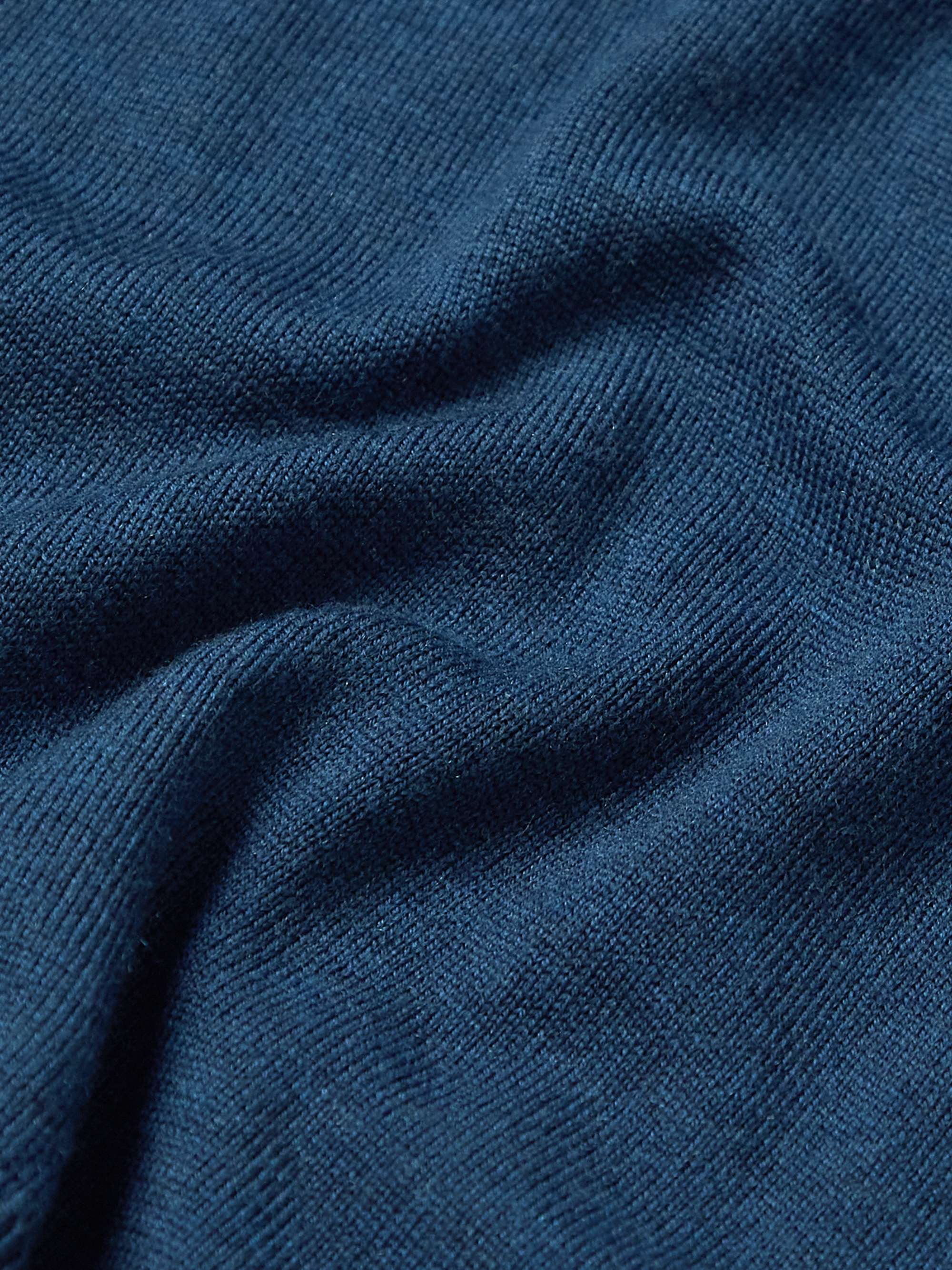 JOHN SMEDLEY Tapton Slim-Fit Merino Wool Half-Zip Sweater