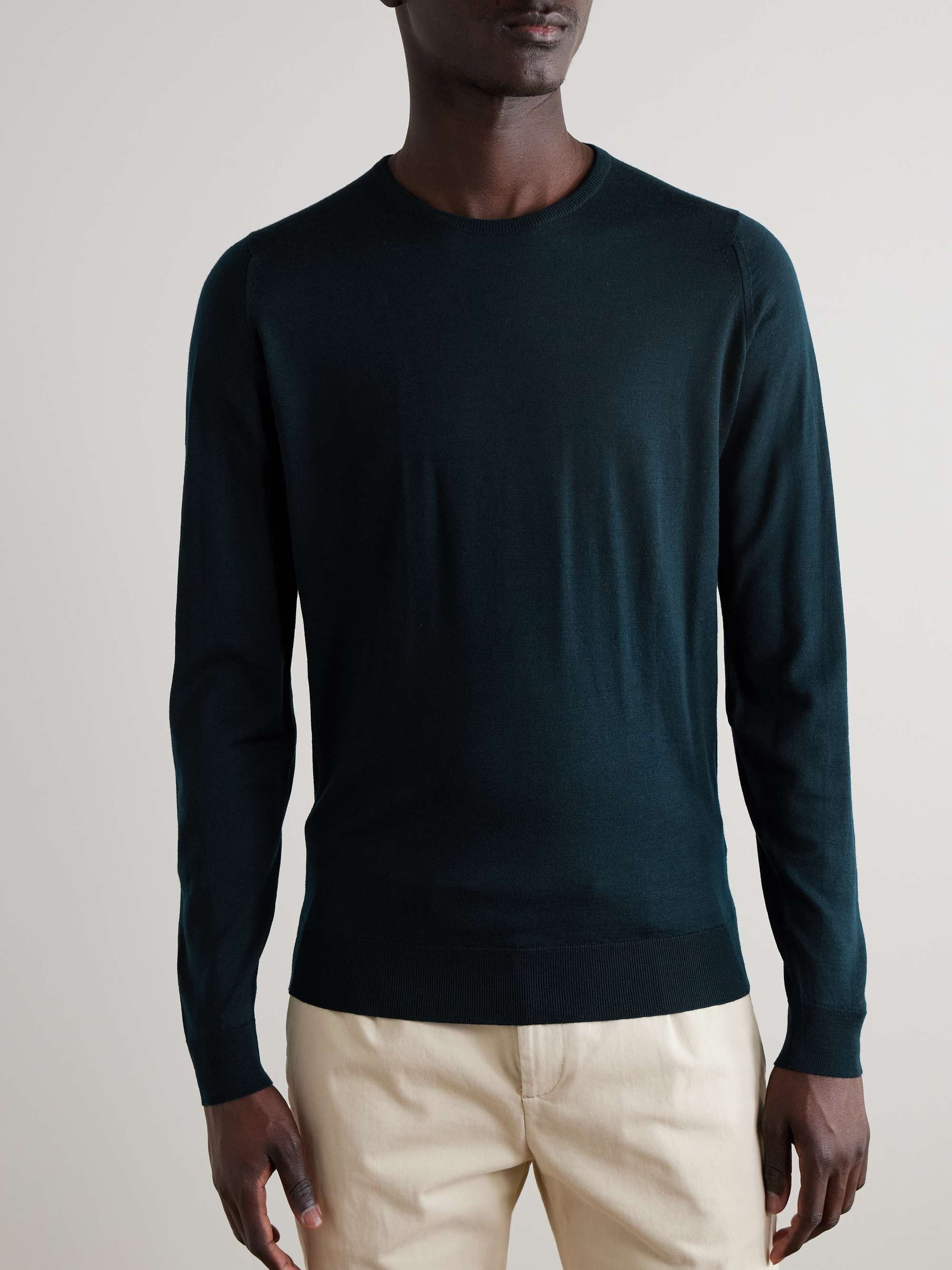 JOHN SMEDLEY Slim-Fit Merino Wool Sweater