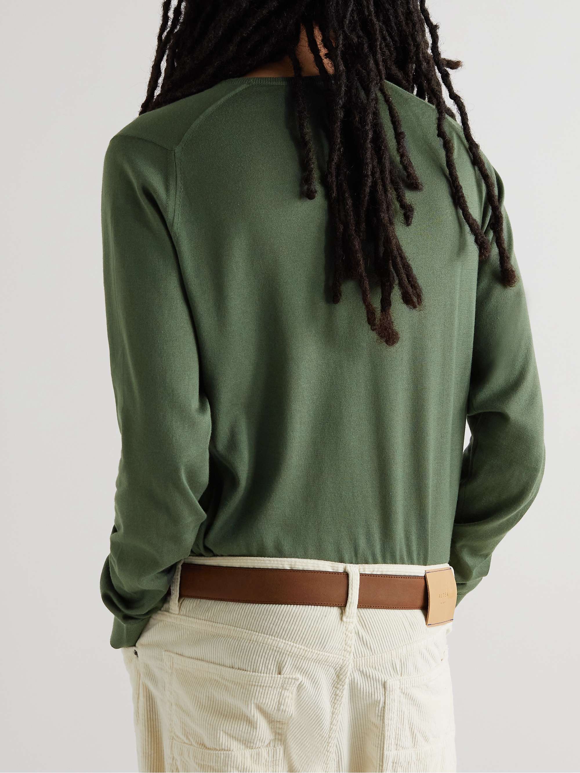 JOHN SMEDLEY Hatfield SlimFit Sea Island Cotton Sweater for Men MR