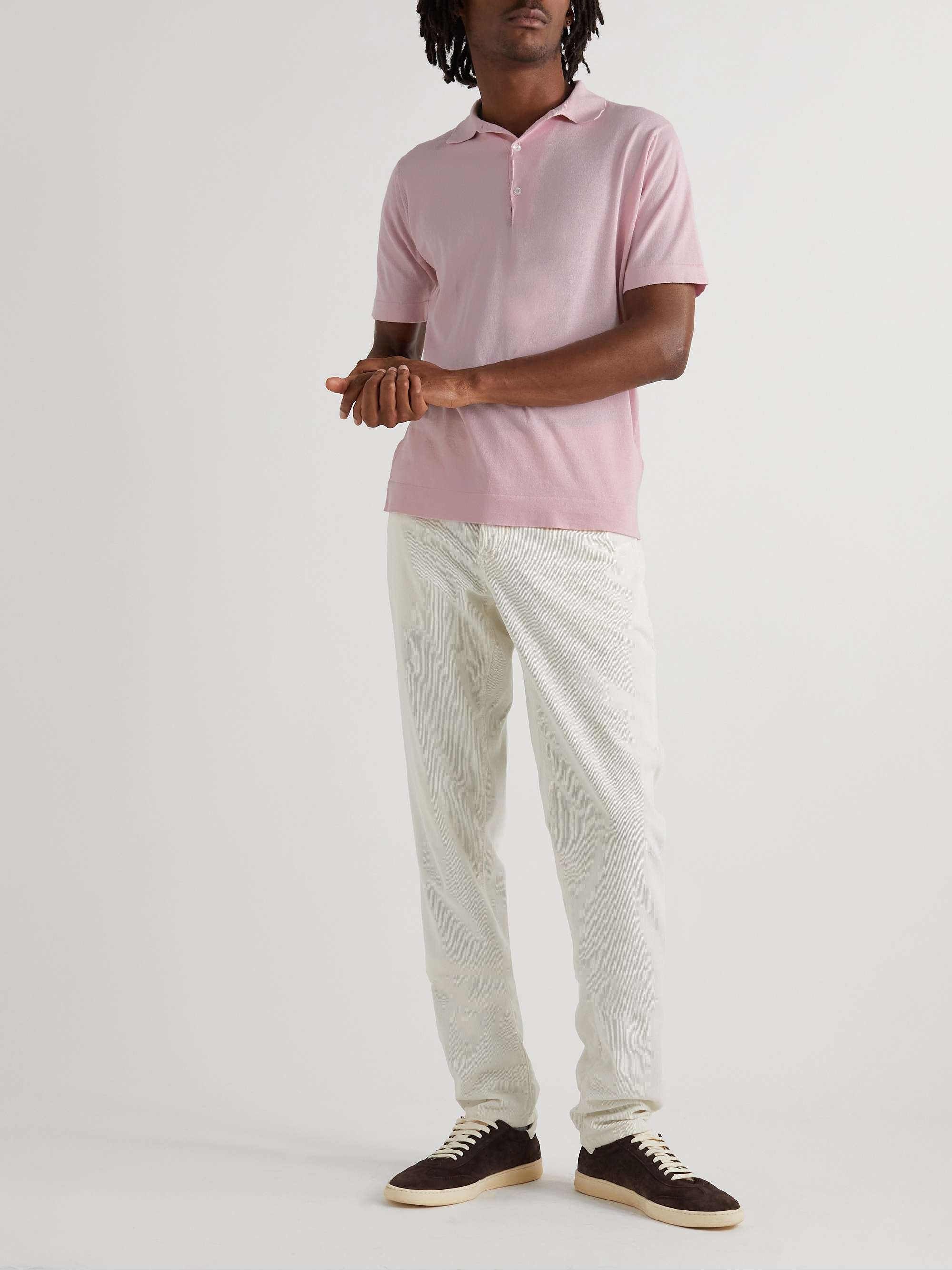 JOHN SMEDLEY Mycroft Sea Island Cotton Polo Shirt for Men | MR PORTER