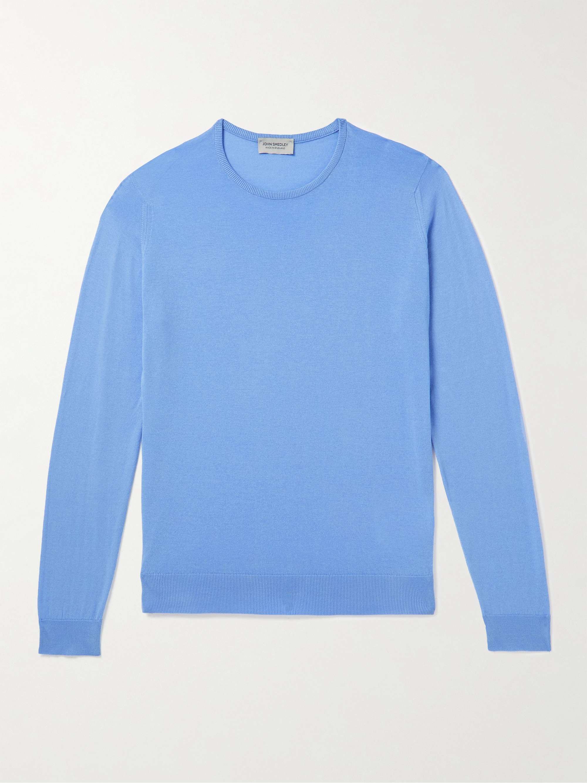 JOHN SMEDLEY Hatfield Slim-Fit Sea Island Cotton Sweater for Men | MR ...