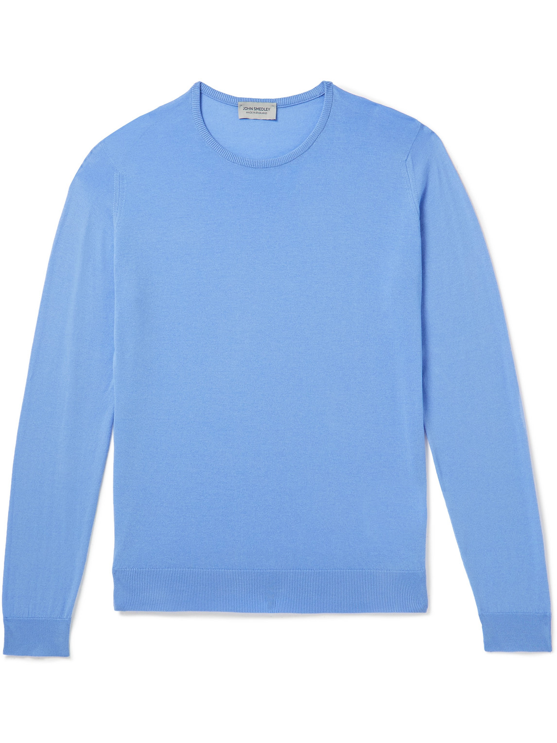 John Smedley Men's Hatfield Sea Island Cotton Sweater In Granite