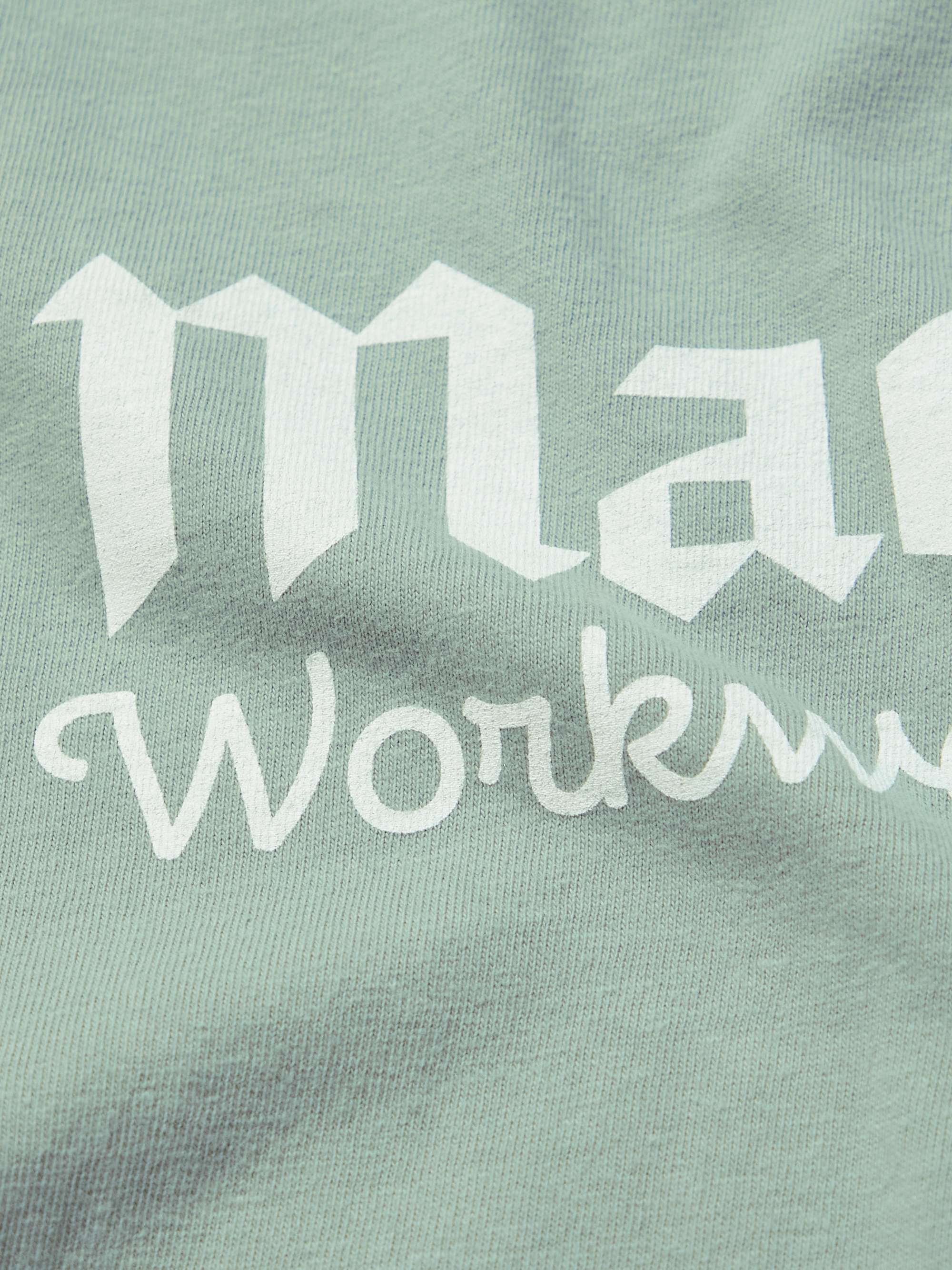 MANRESA Garment-Dyed Printed Cotton-Jersey T-Shirt