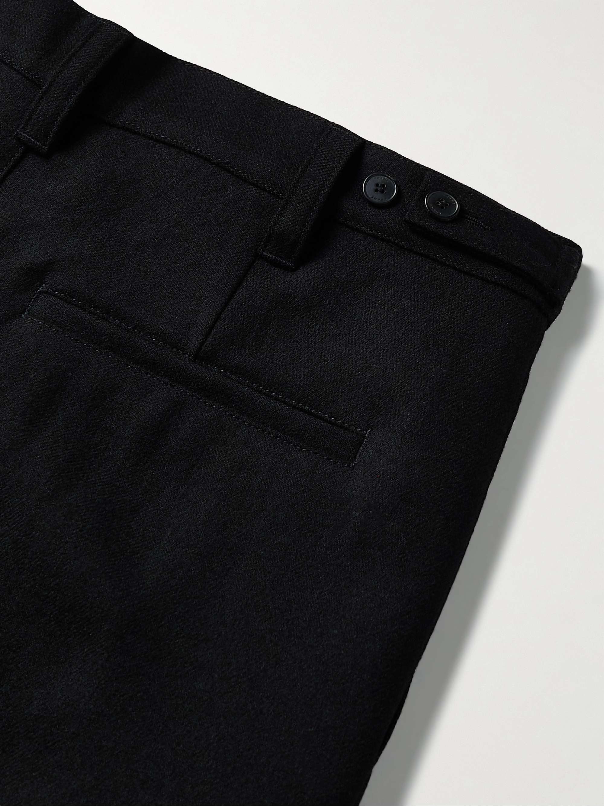FRAME Wide-Leg Virgin Wool Cargo Trousers