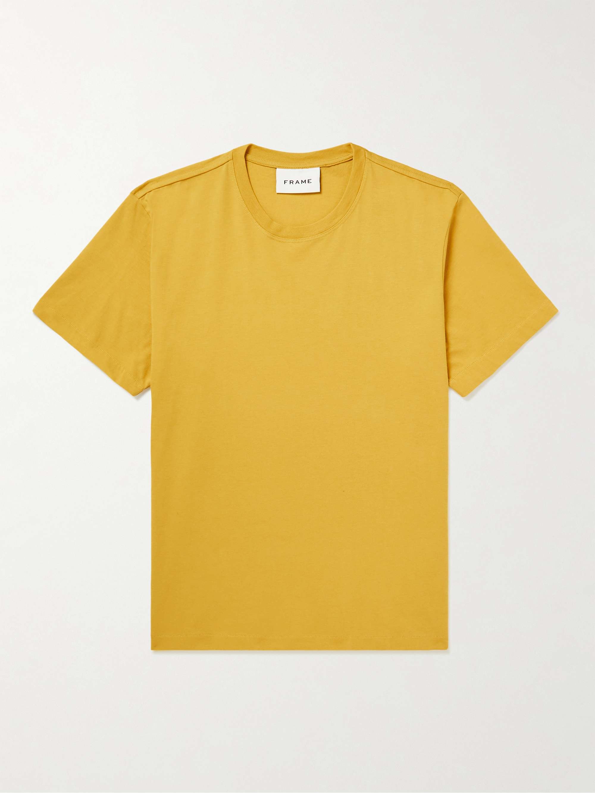 FRAME LogoEmbroidered CottonJersey TShirt for Men MR PORTER