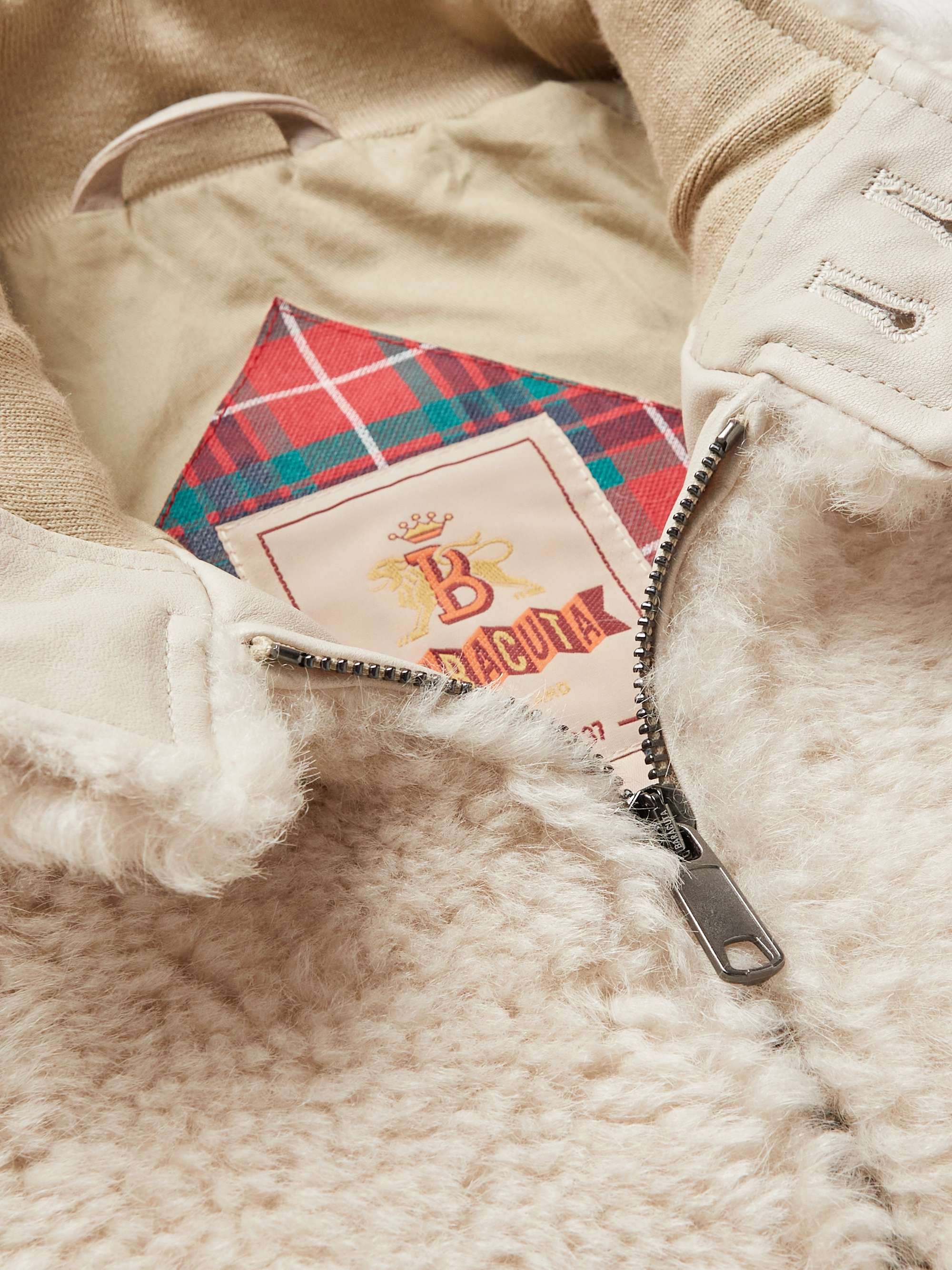 BARACUTA G9 Shearling Harrington Jacket