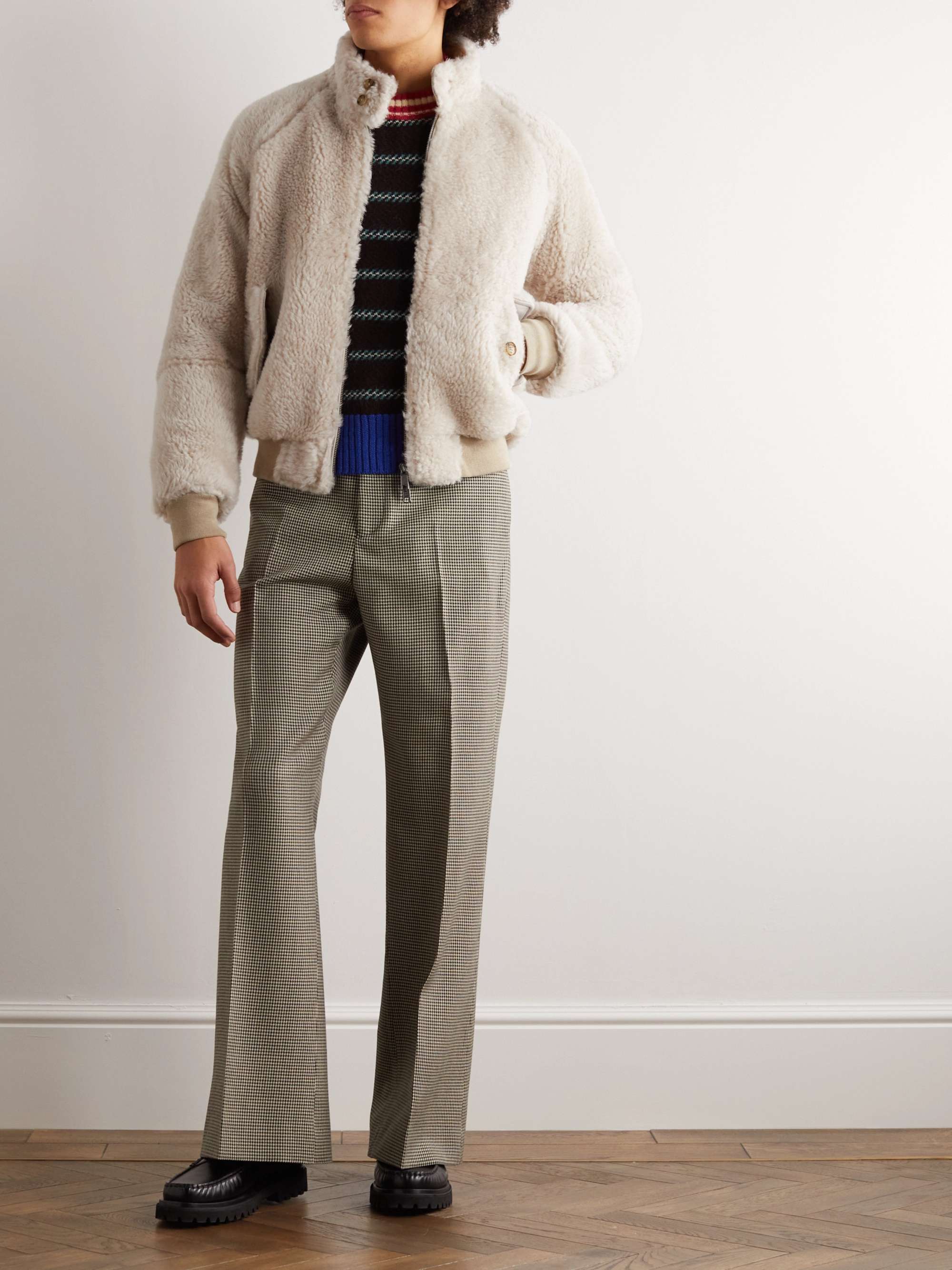 BARACUTA G9 Shearling Harrington Jacket